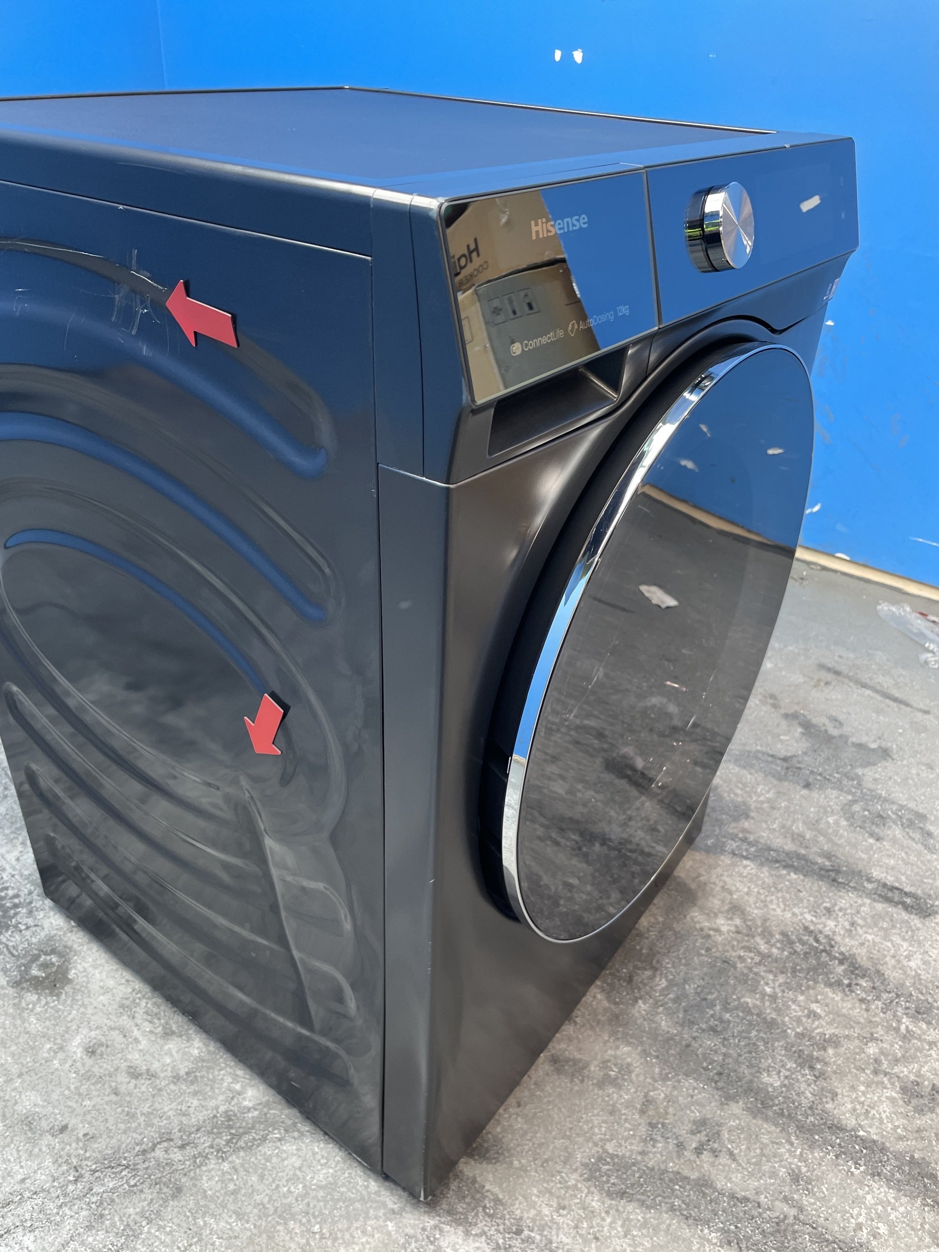 #GRC-157-808 - Hisense 7S Series WF7S1247BB 12kg 1400 Spin AI Washing Machine