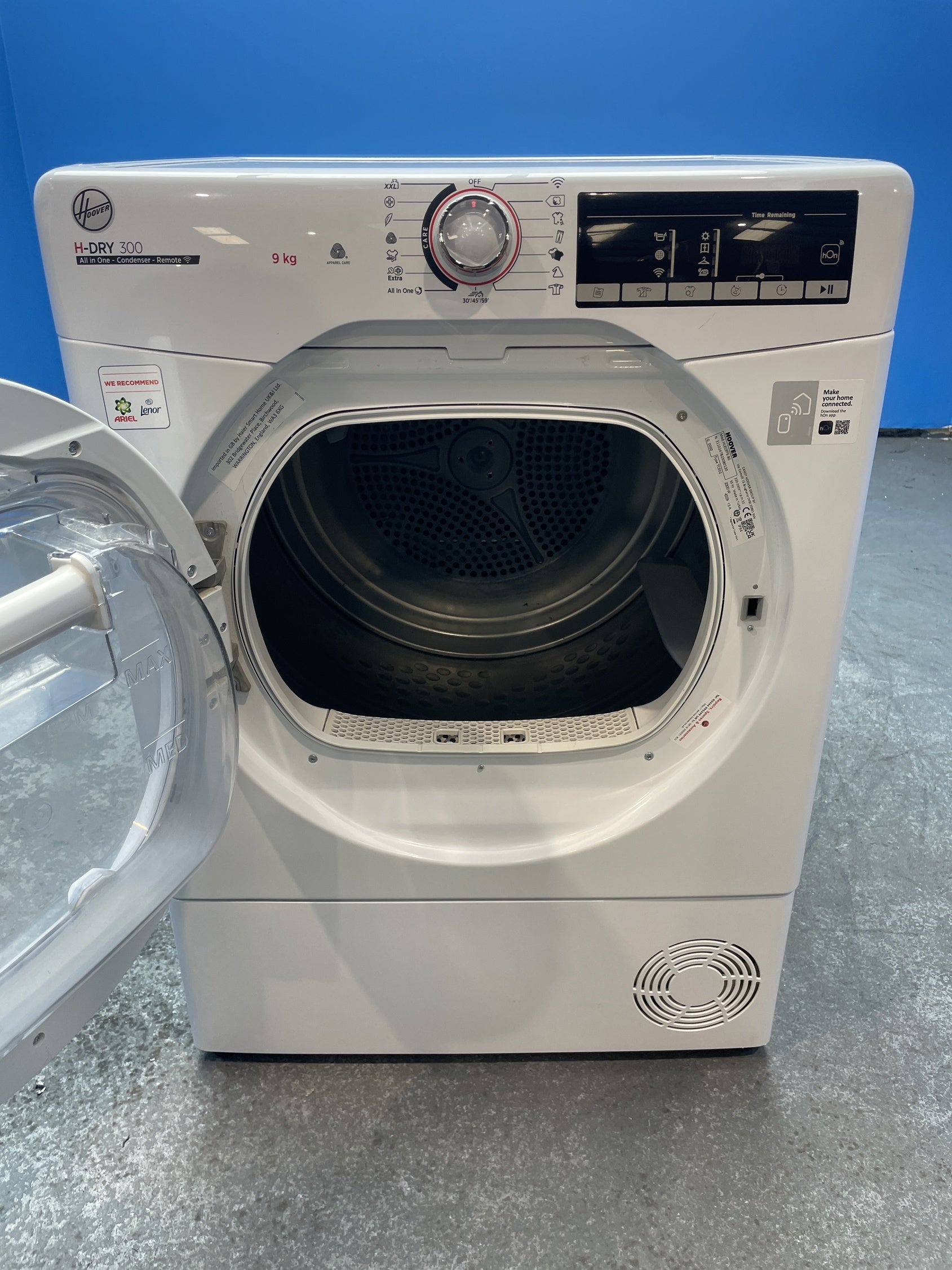 #GRC-154-805 - Hoover HLEC9TE 9kg Condenser Tumble Dryer
