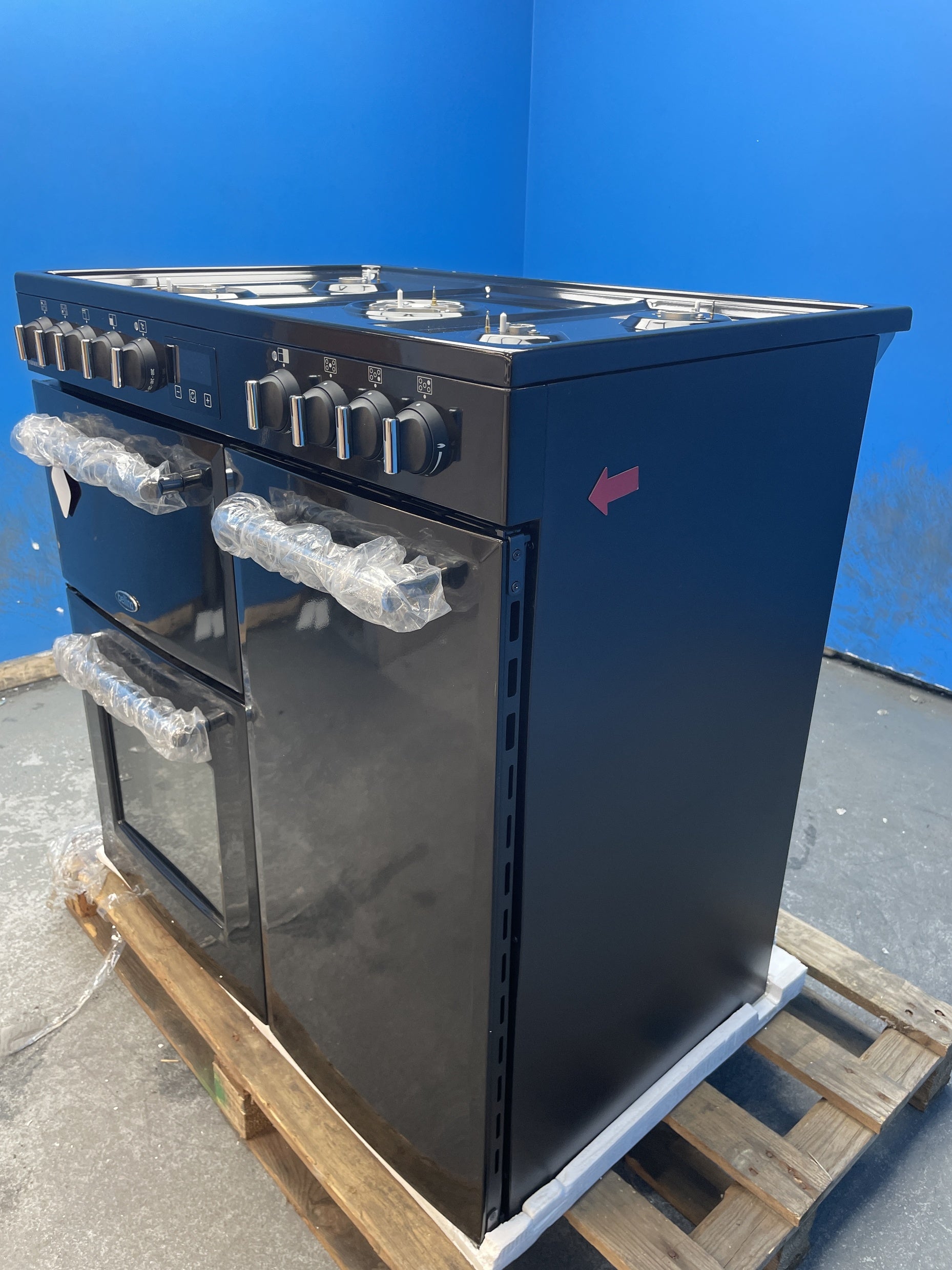 #GRC-159-443 - Belling Farmhouse 90DF Dual Fuel 90cm Range Cooker