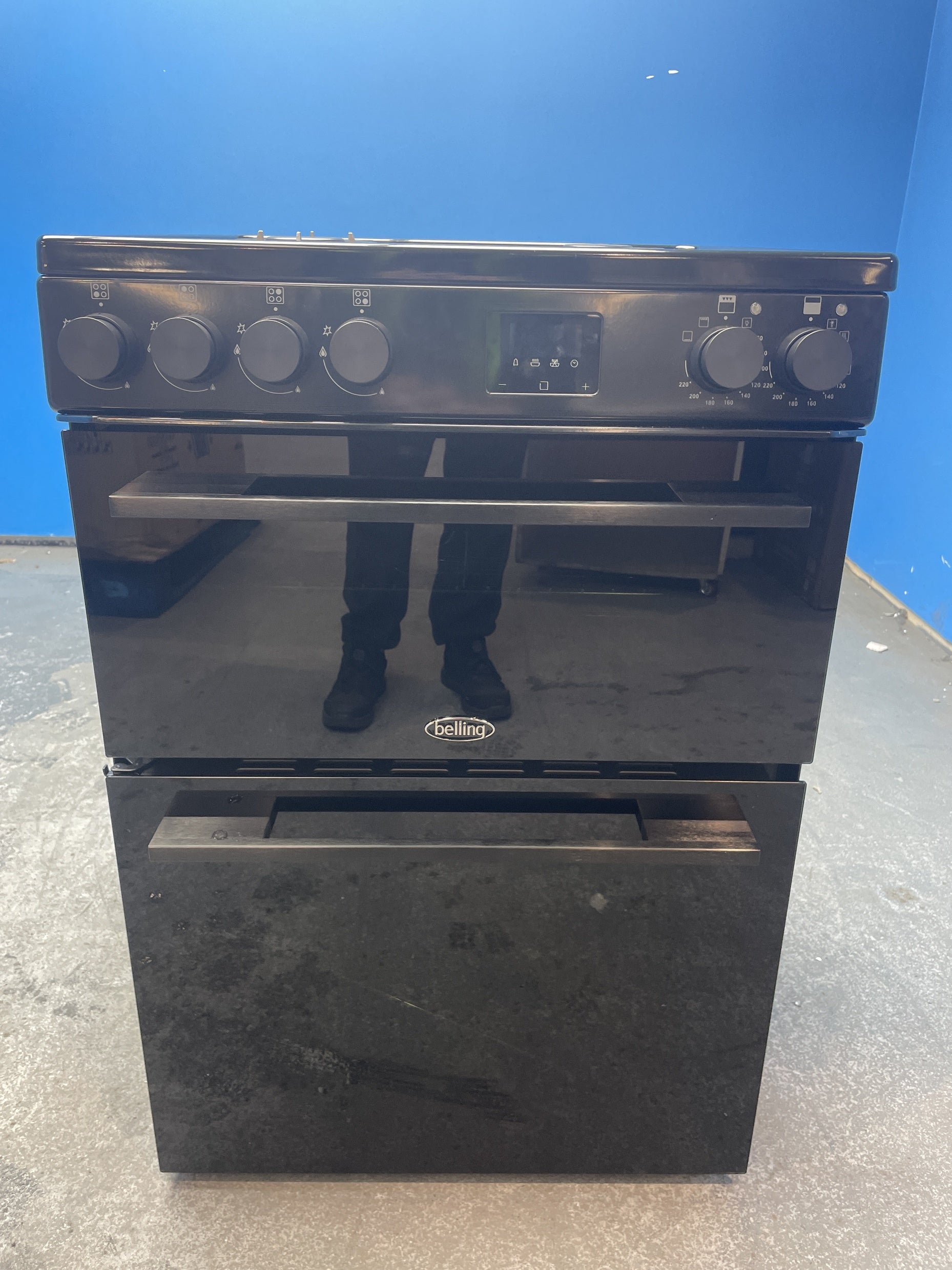 #GRC-159-439 - Belling Vision 60cm Dual Fuel Cooker with Double Oven
