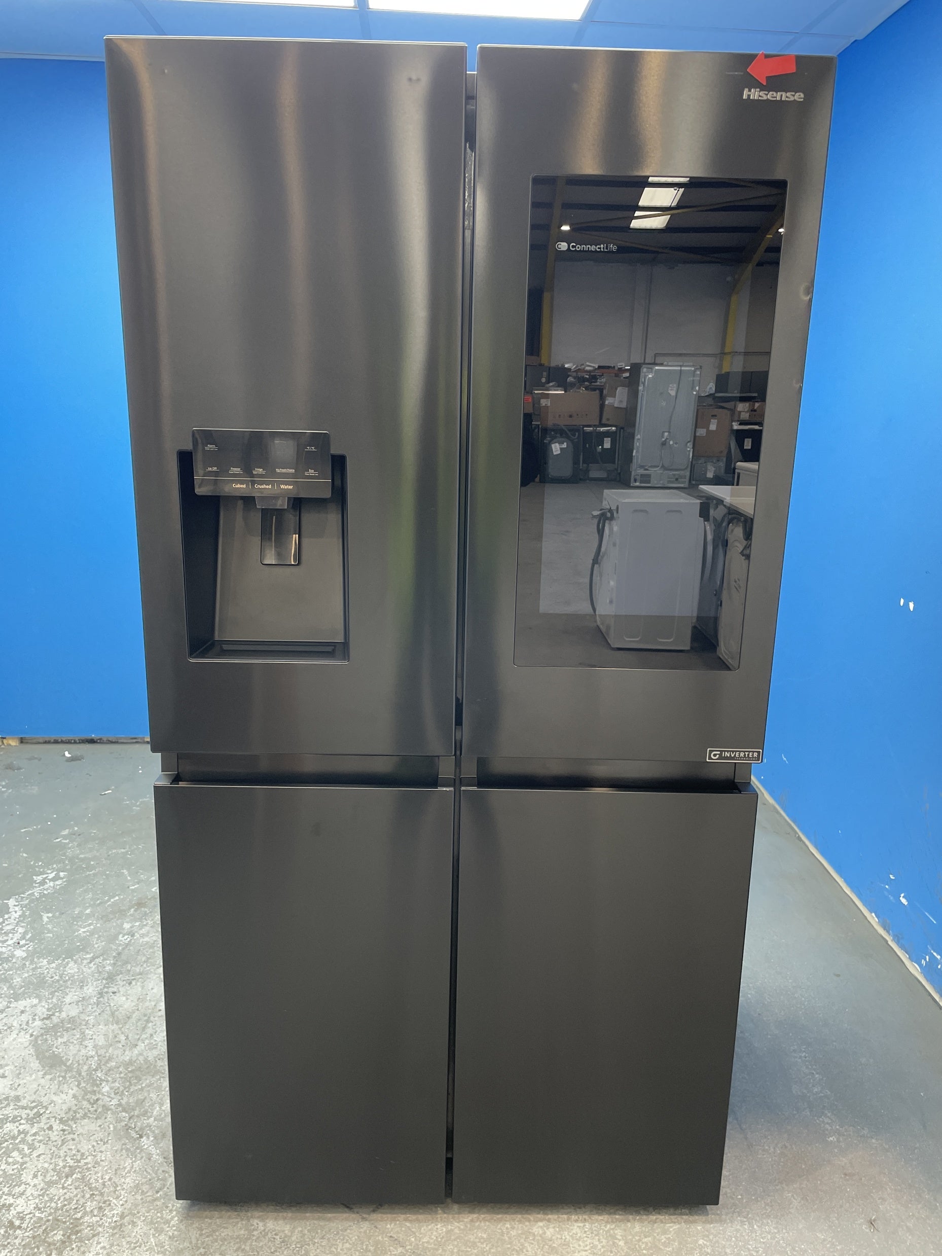 #GRC-157-793 - Hisense PureFlat RQ760N4IFE American Style Fridge Freezer