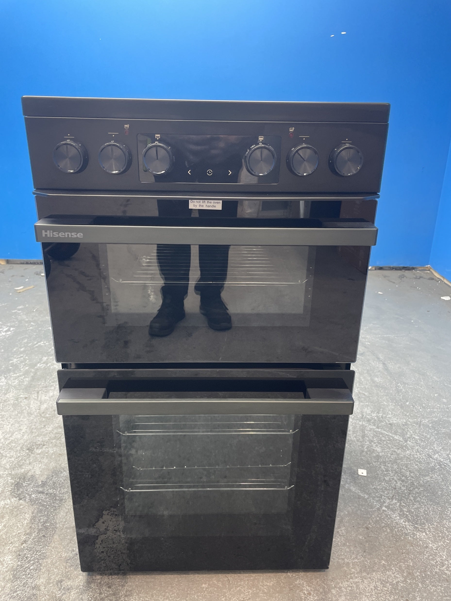 #GRC-159-515 - Hisense HDCEC5C10B Hi6 Max 50cm Double Oven Ceramic Cooker