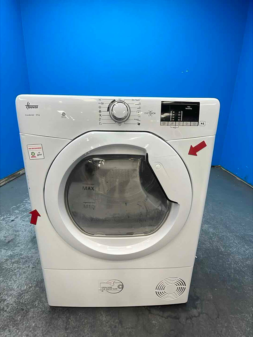 #GRC-160-566 - Hoover H-DRY 300 8kg Condenser Tumble Dryer – Sensor Drying, White