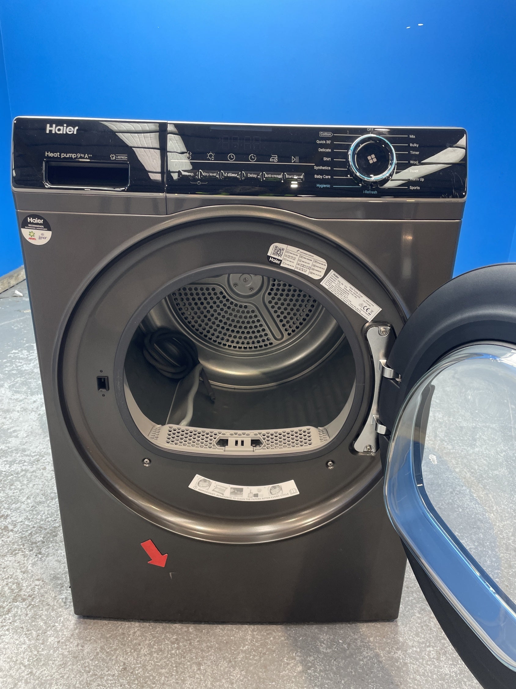 #GRC-147-583 - Haier I-Pro Series 3 HD90-A2939S 9kg Heat Pump Tumble Dryer