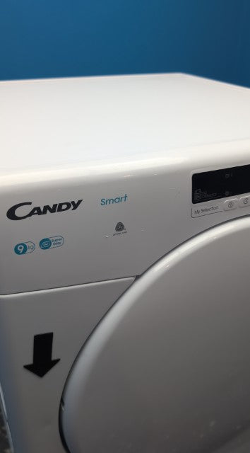 #GRC-162-835 - Candy Smart 9kg Condenser Tumble Dryer – WiFi Connected, White, G Energy Rating