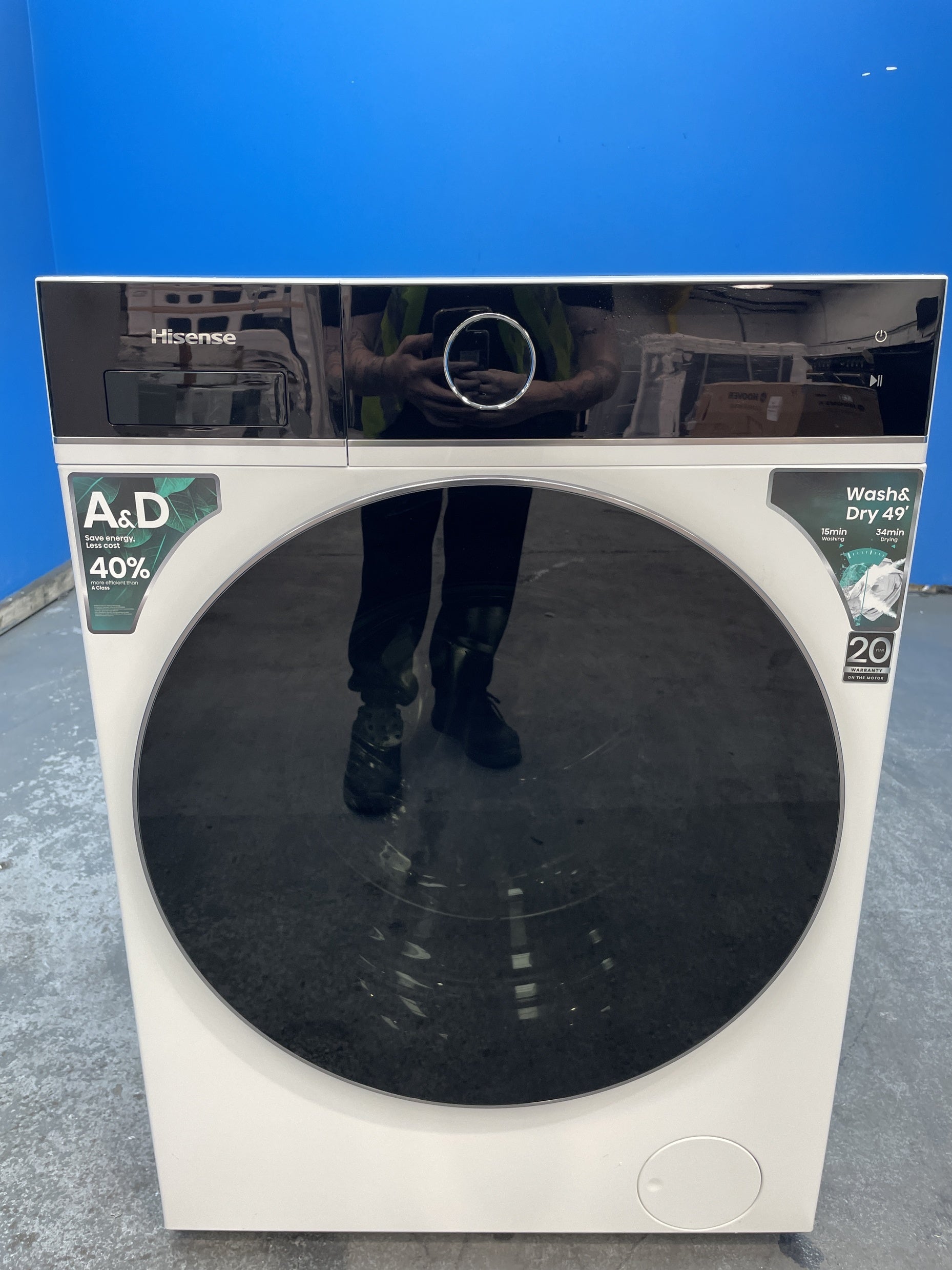#GRC-159-655 - Hisense WD5I1245BWR 5i Series 12/8kg 1400rpm Washer Dryer