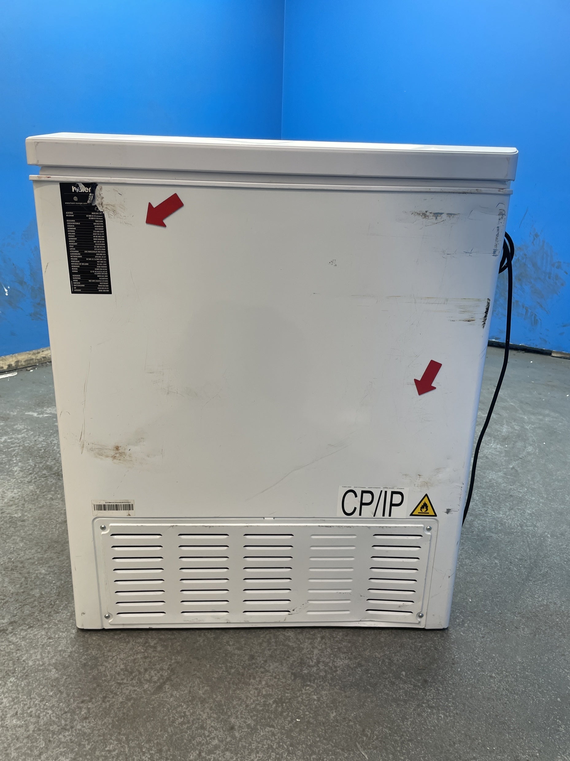 #GRC-158-333 - Haier HCE520EK 508L Series 7 Cold Shield Chest Freezer