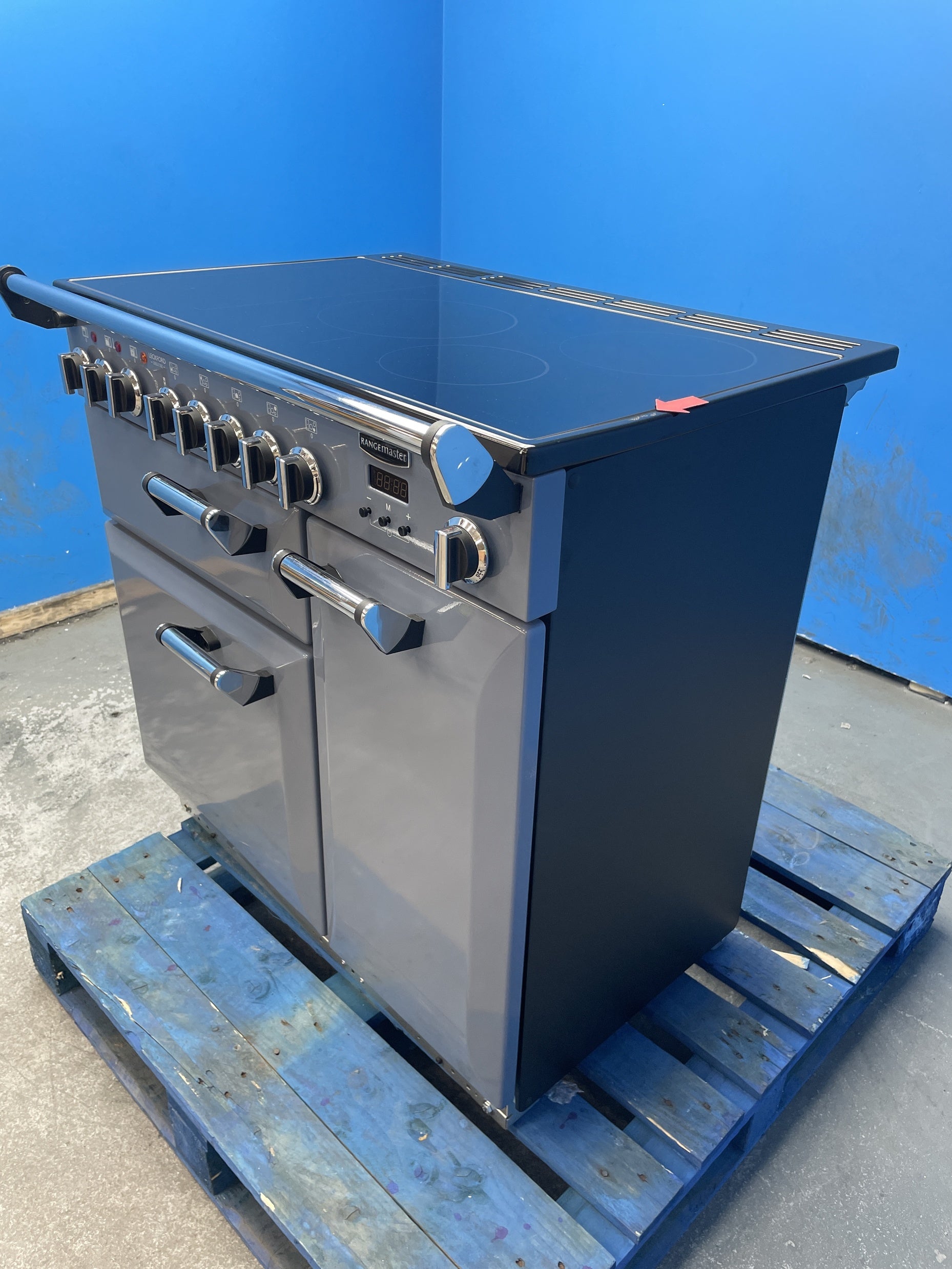 #GRC-159-090 - Rangemaster Leckford Deluxe LKDL90EIPSTB/CM1 90cm Induction Range Cooker