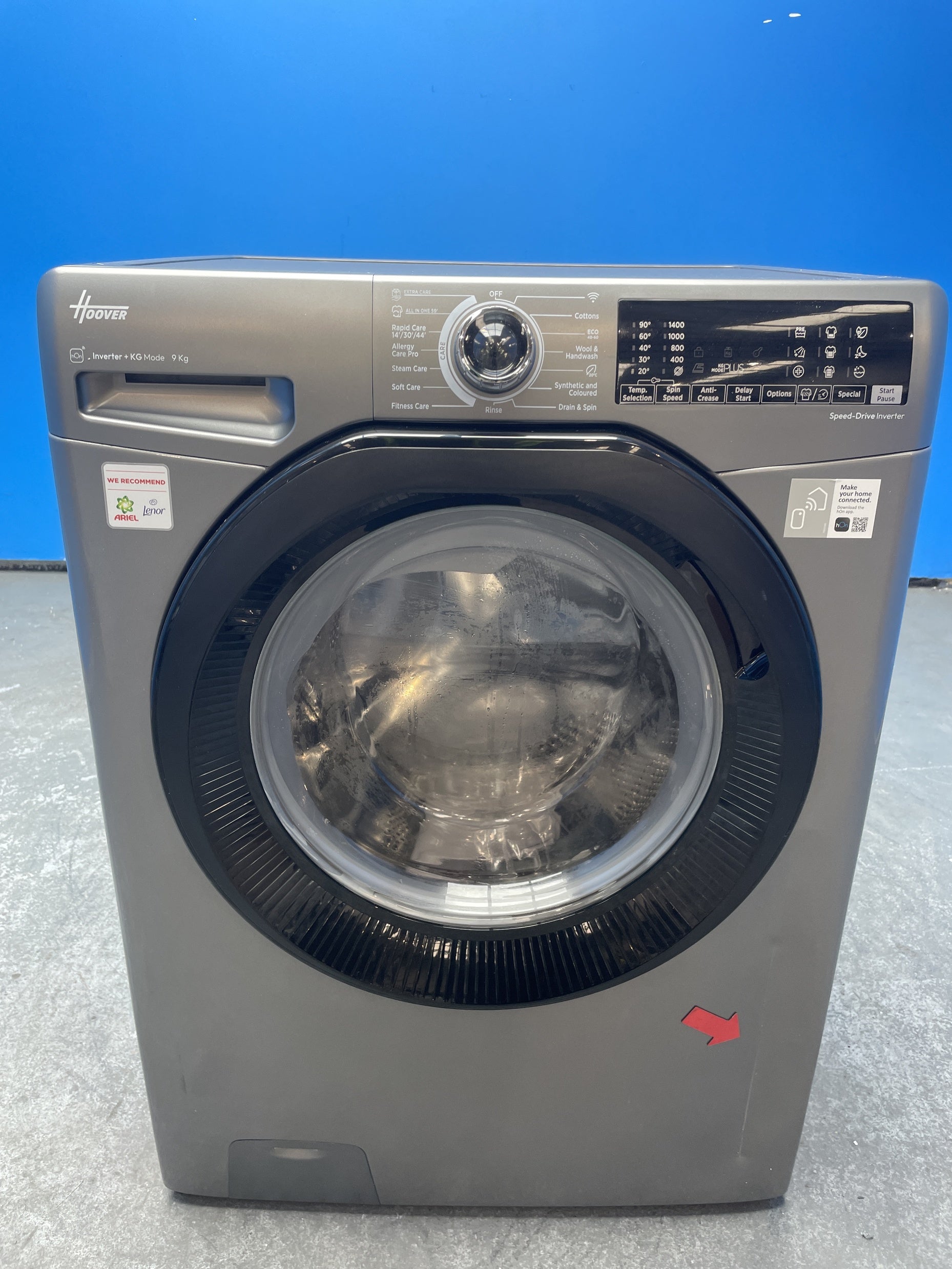 #GRC-163-088 - Hoover H3WPS496TAMBR680 9kg 1400 Spin Washing Machine