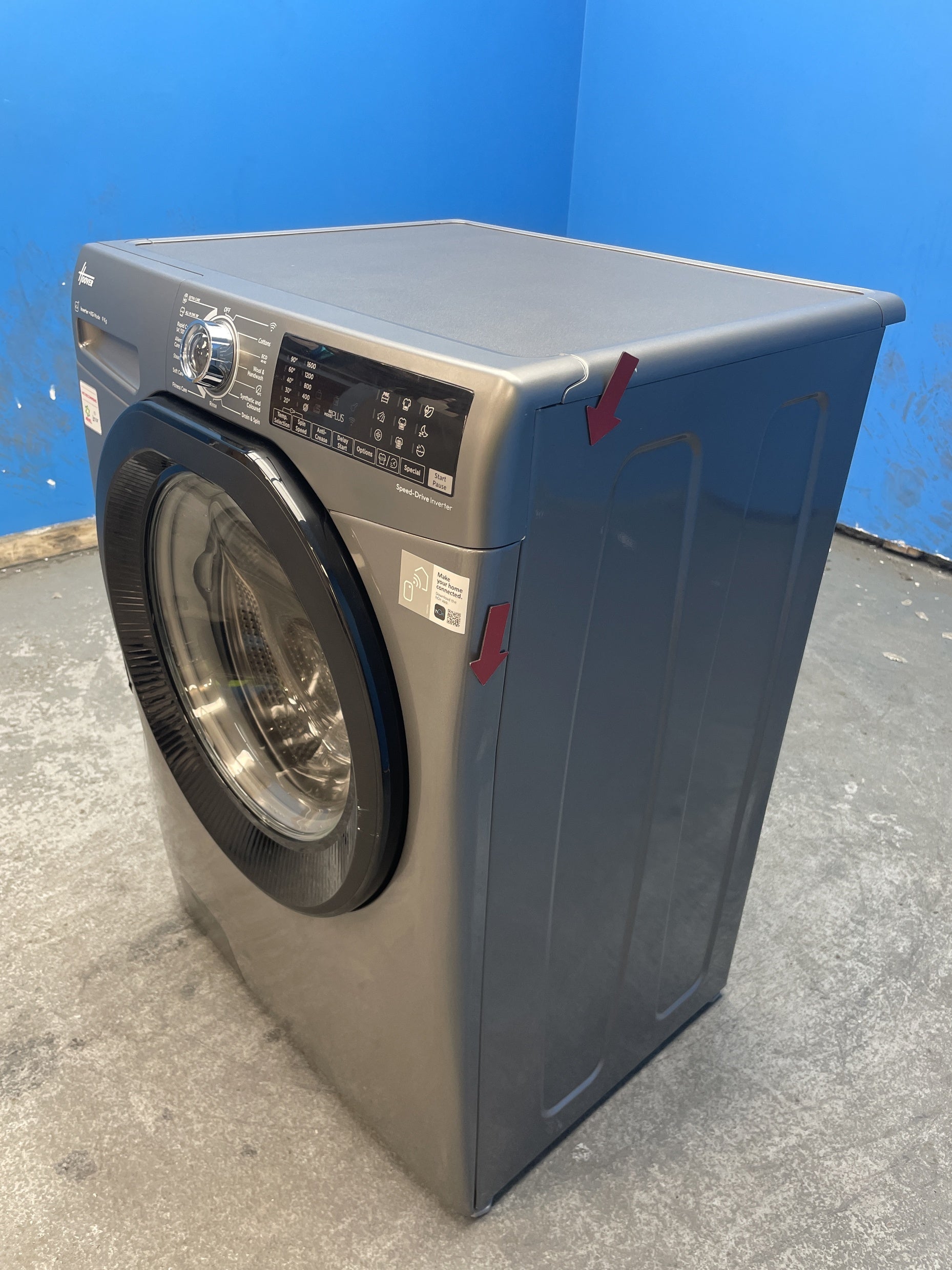 #GRC-159-494 - Hoover H-WASH 350 H3WPS696TMBR6 9kg 1600rpm Washing Machine