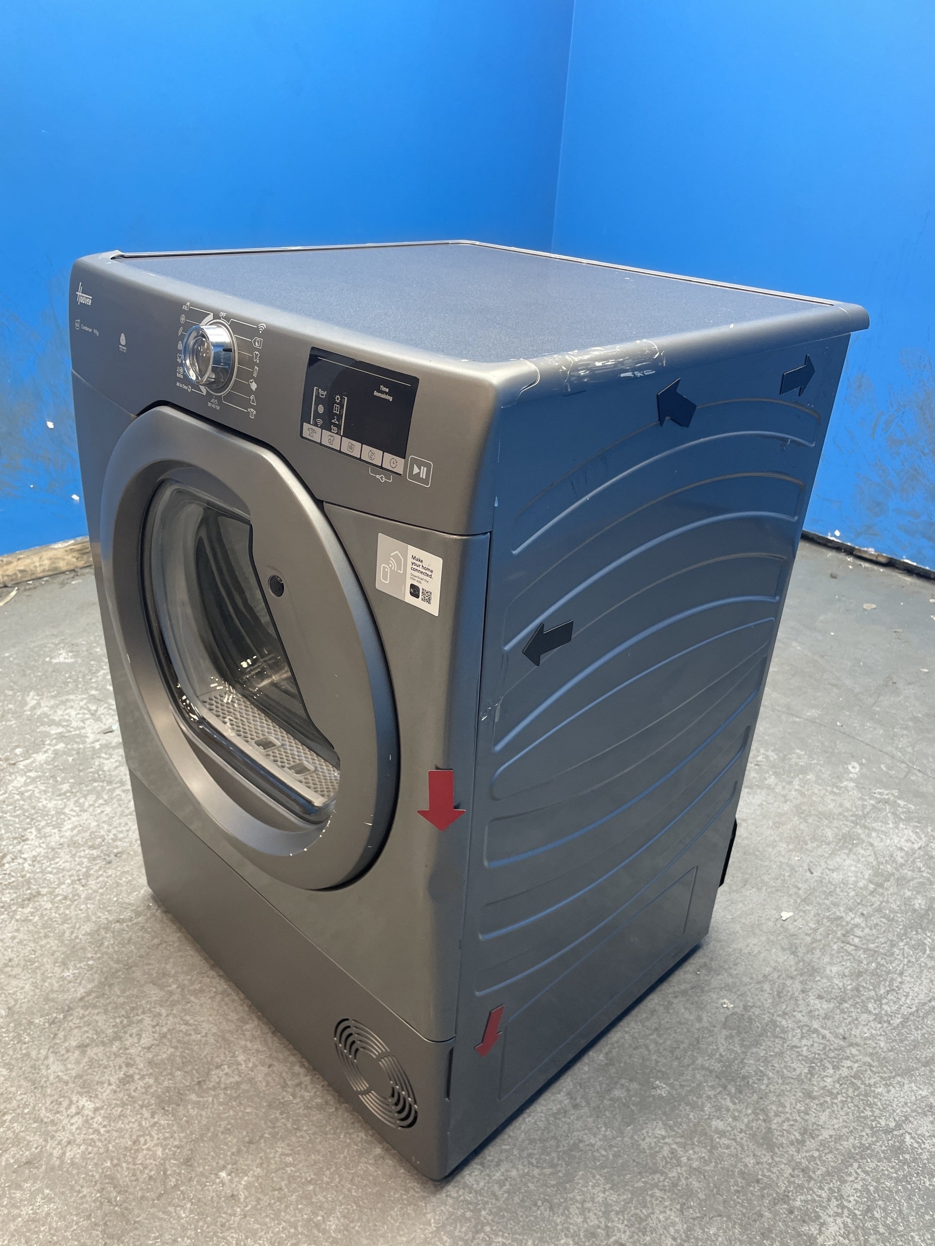 #GRC-158-589 - Hoover H-DRY 300 HLE C9DRGR-80 9kg Smart Condenser Tumble Dryer