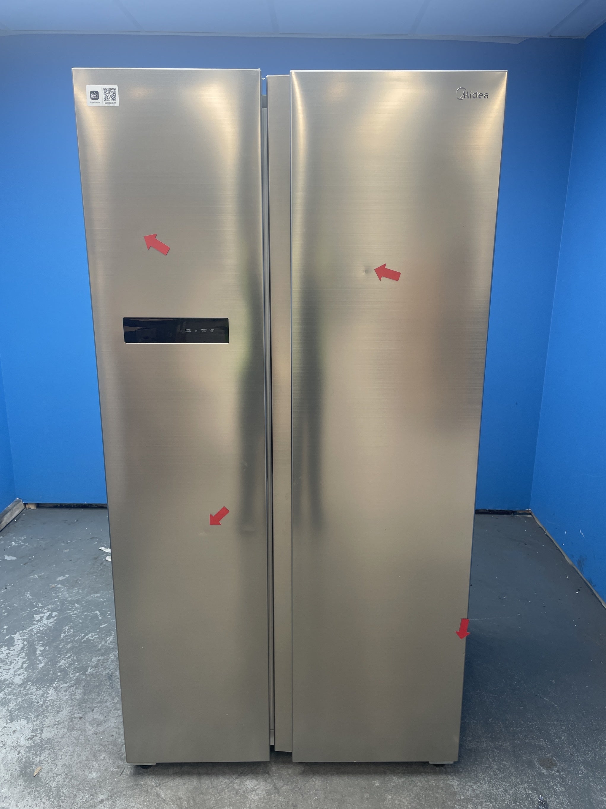 #GRC-158-798 - Midea MDRS791MIC46 592L No Frost American Fridge Freezer