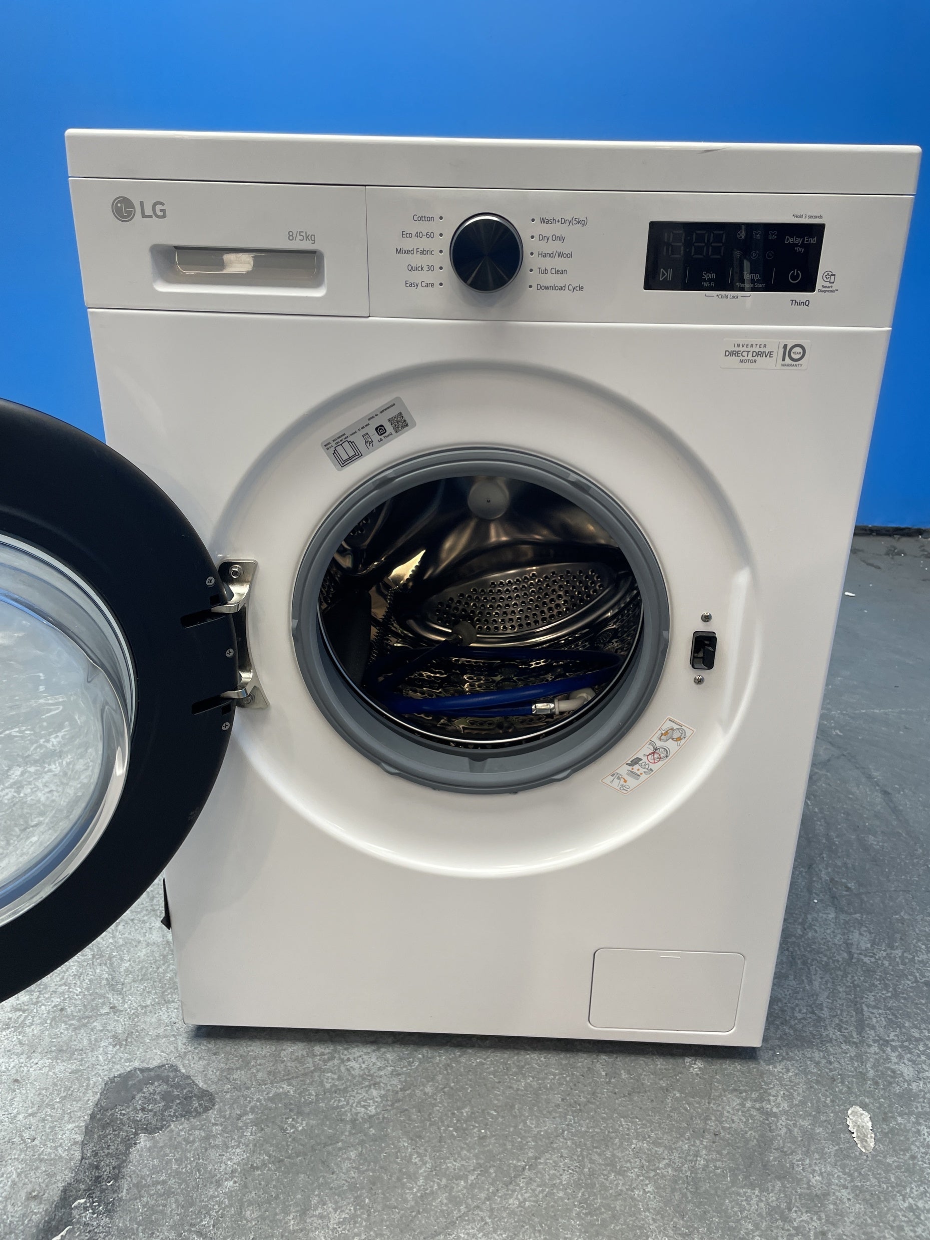 #GRC-157-468 - LG W4X1085NWK Series X10 8/5kg 1400rpm  Direct Drive Washer Dryer