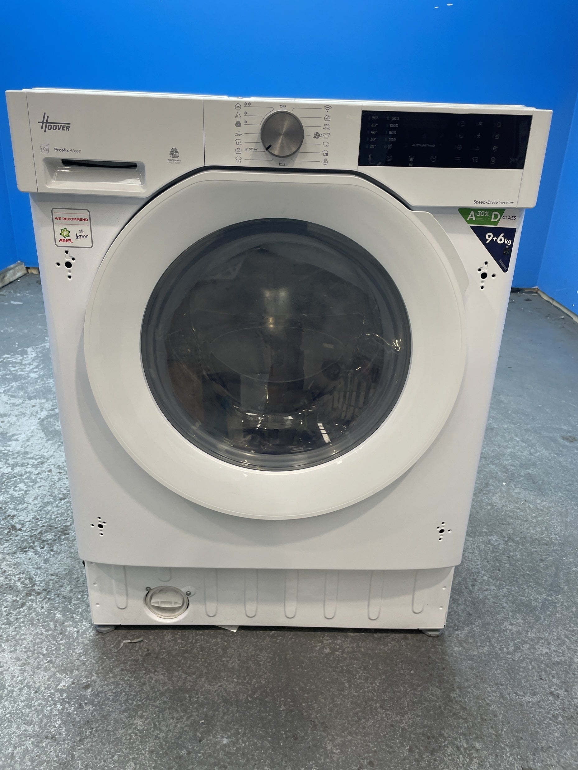 #GRC-156-885 - Hoover BH4S696M6D9-80 9/6kg 1600rpm Integrated Washer Dryer