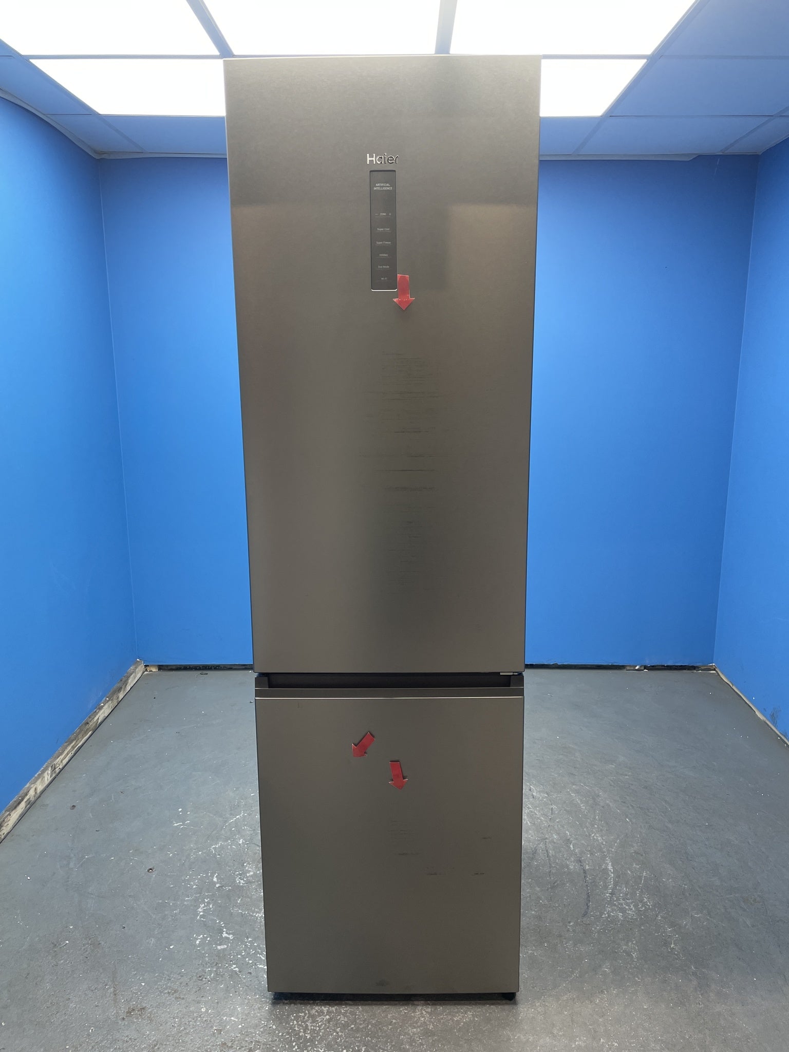 Haier HDPW5620ANPD 409L 60cm Frost Free Fridge Freezer