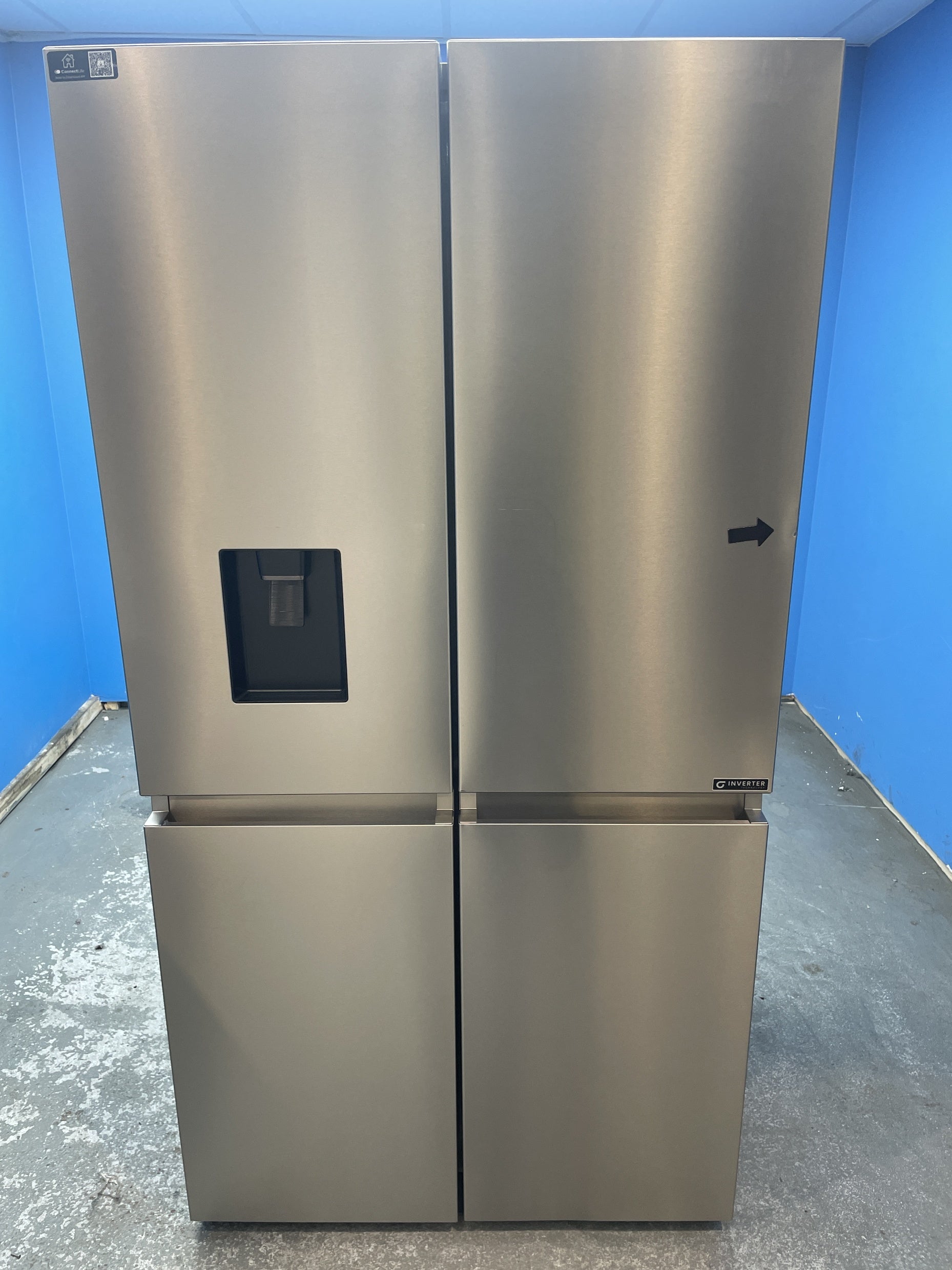 #GRC-143-630 - Hisense PureFlat RQ758N4SWSE Multi Door American Fridge Freezer