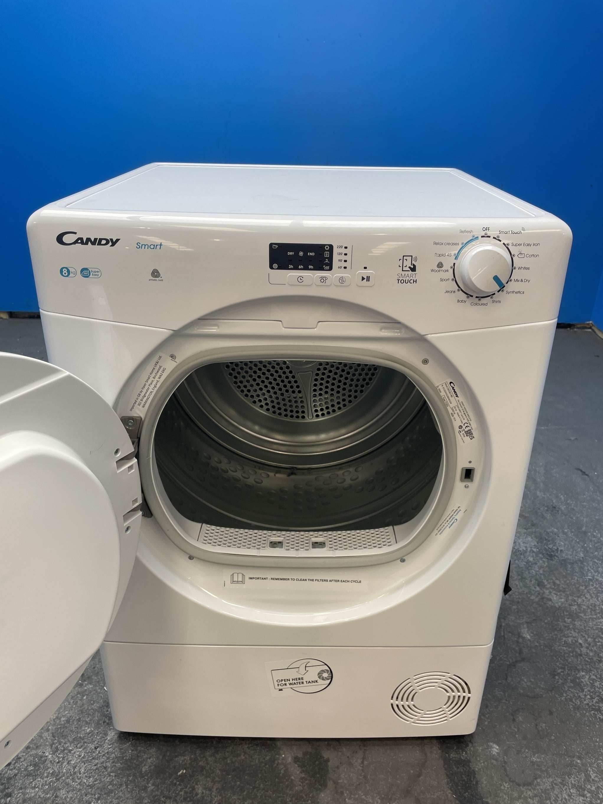 #GRC-163-490 - Candy Smart CSEC8LF-80 8kg Condenser Tumble Dryer