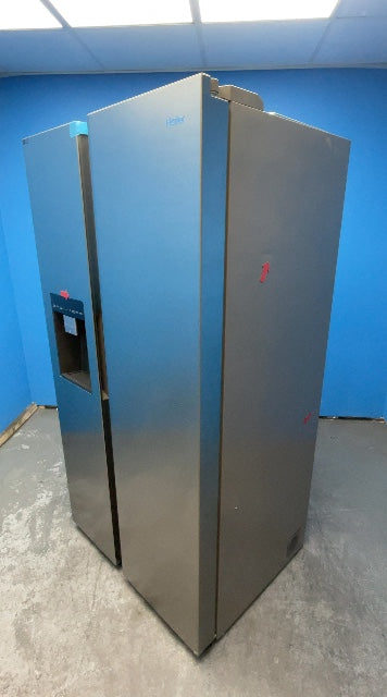 #GRC-163-433 - Haier American Style Fridge Freezer – 601L, Stainless Steel