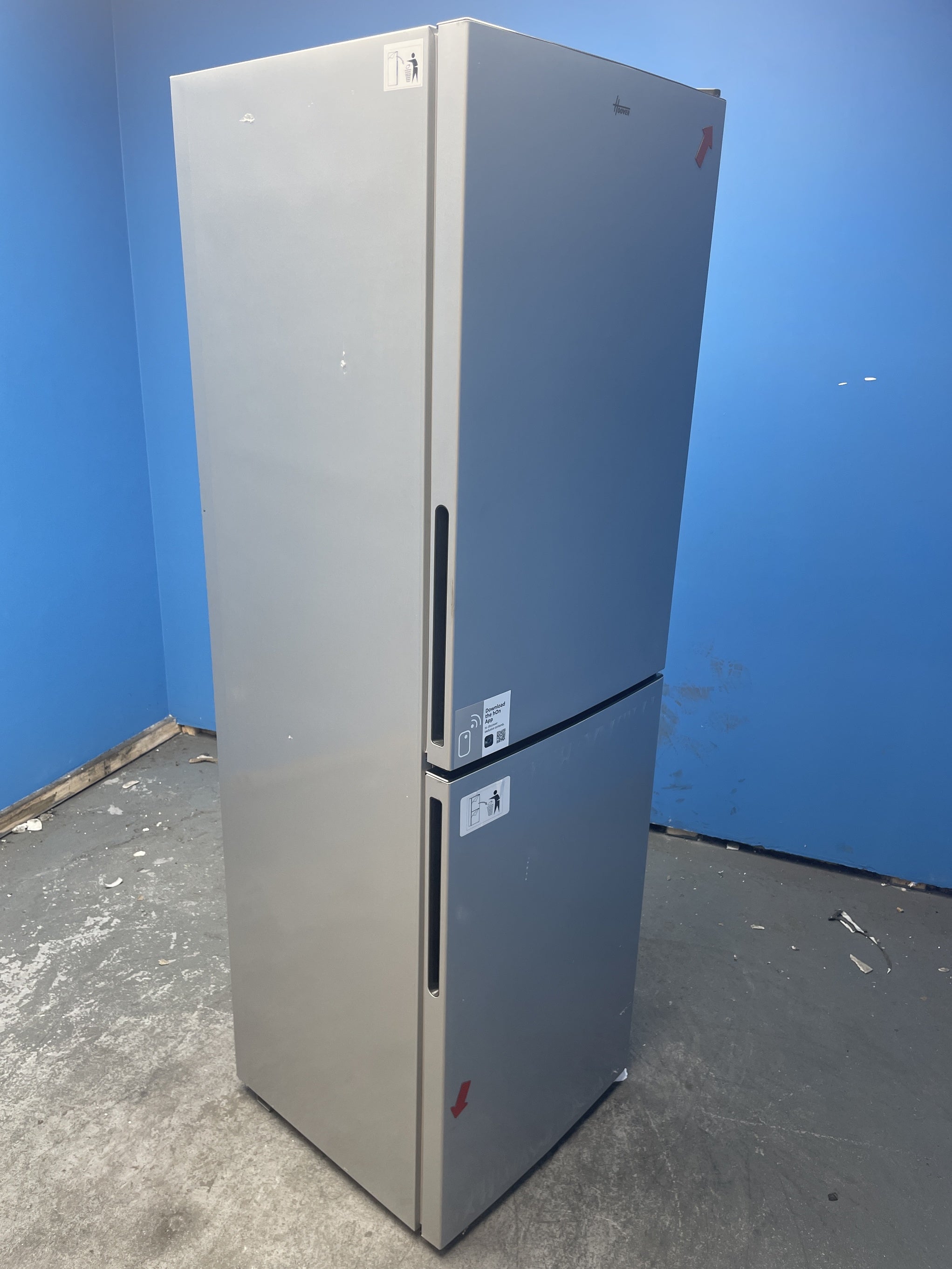 #GRC-159-065 - Hoover H-FRIDGE 300 HVT3CLECKIHS 252 Litre Combi Fridge Freezer