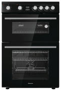 Hisense HDE3211BBUK 60cm Double Electric Oven w/ Ceramic Hob - Renew 2 U