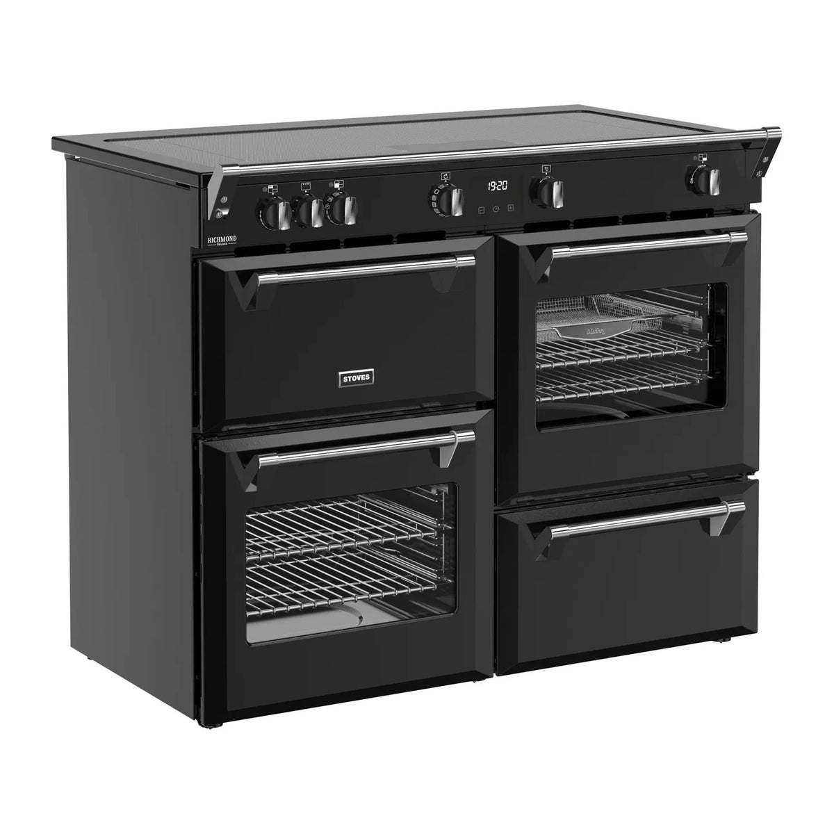 Stoves Richmond Deluxe 110Ei ZLS 110cm Induction Range Cooker – 196L Quad Oven, FreedomFLEX Zoneless Hob, AirFry – Renew 2 U