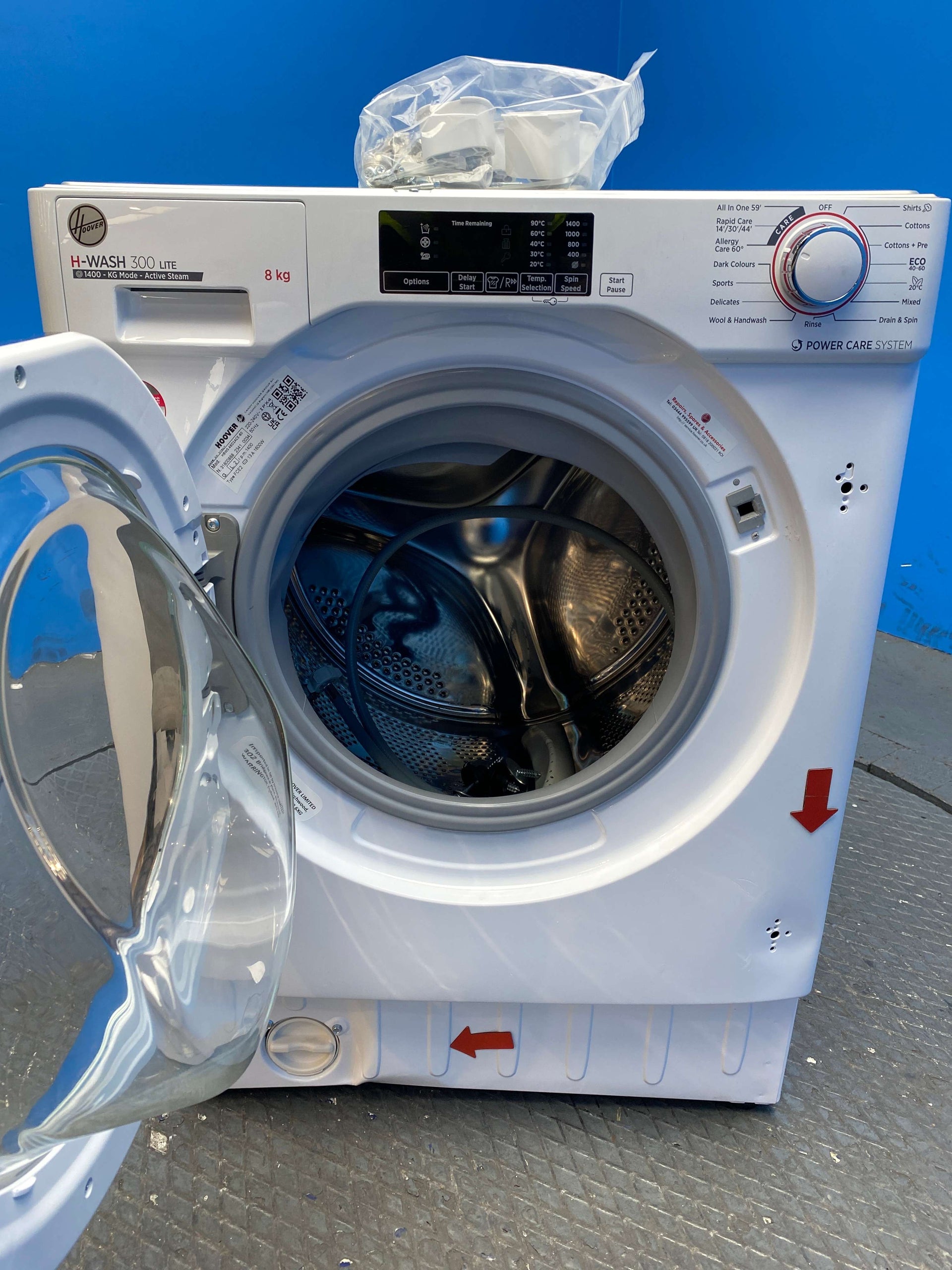Hoover HBWS48D1ACE Built In 8kg 1400 Spin Washing Machine