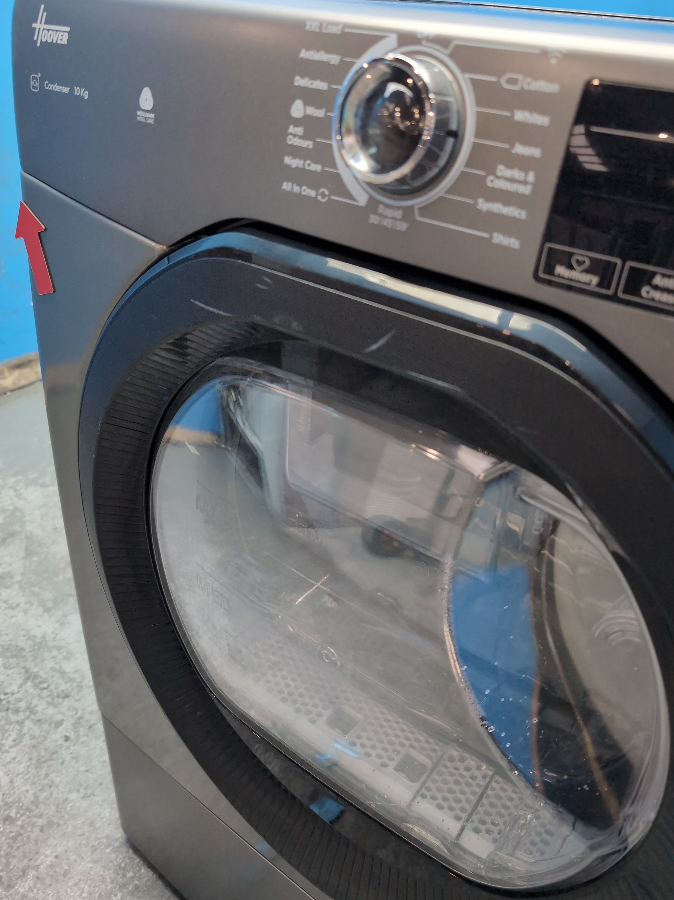 #GRC-163-688 - Hoover 10kg Condenser Tumble Dryer – WiFi Connected, Grey, B Energy Rating