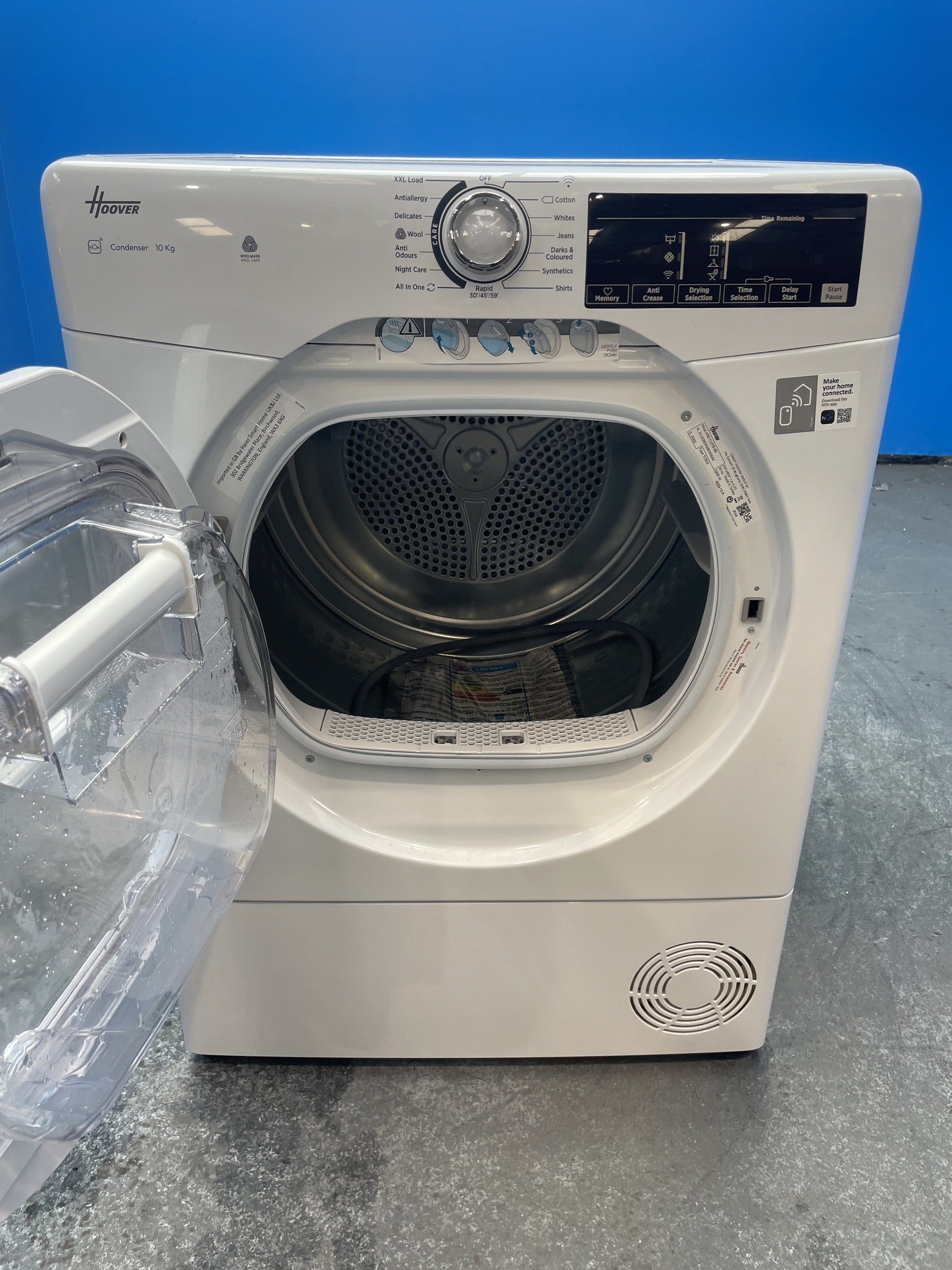 #GRC-154-206 - Hoover HRE C10TE-80 10kg Condenser Tumble Dryer