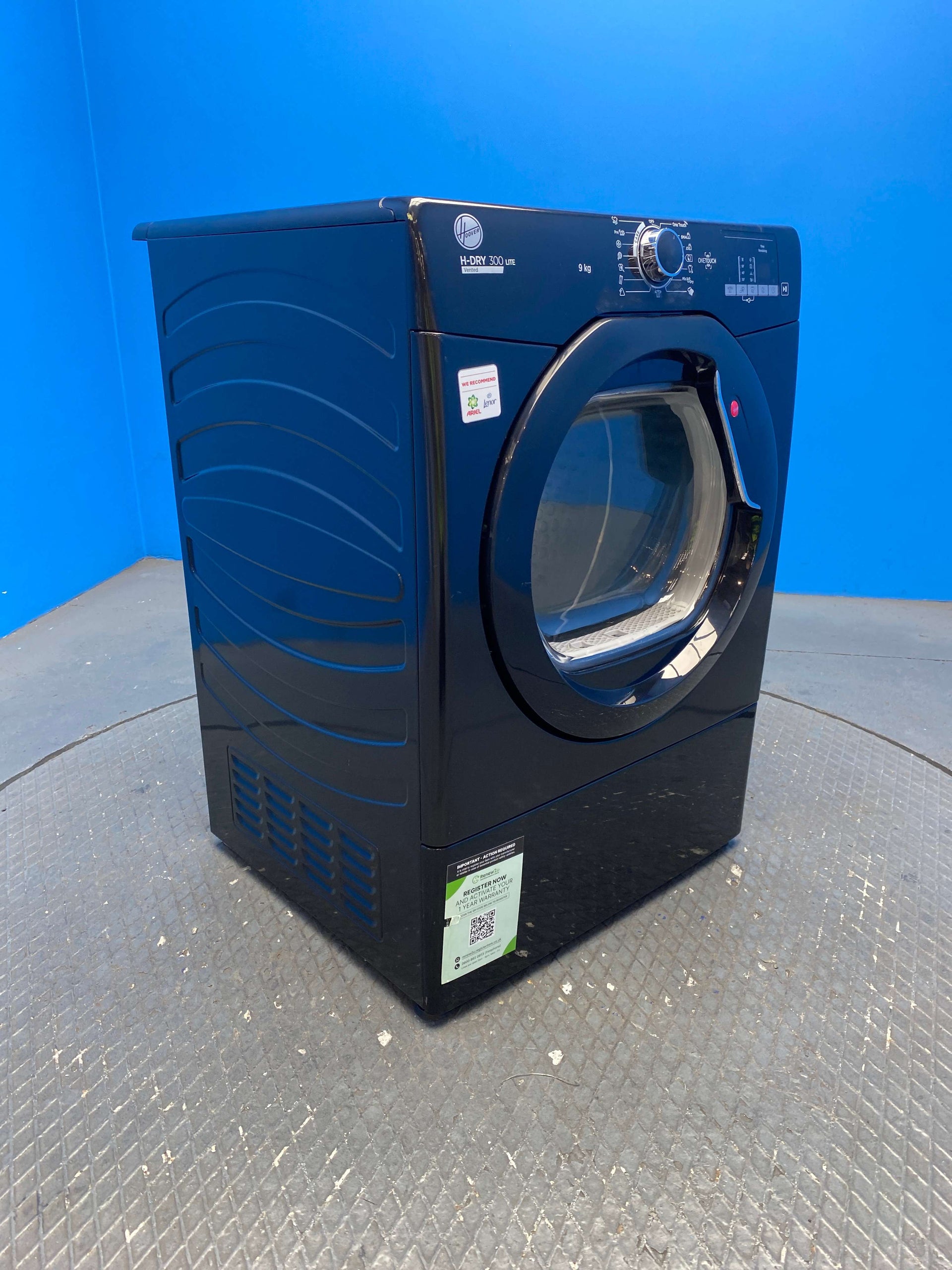 Hoover HLEV9DGB 9kg Vented Tumble Dryer