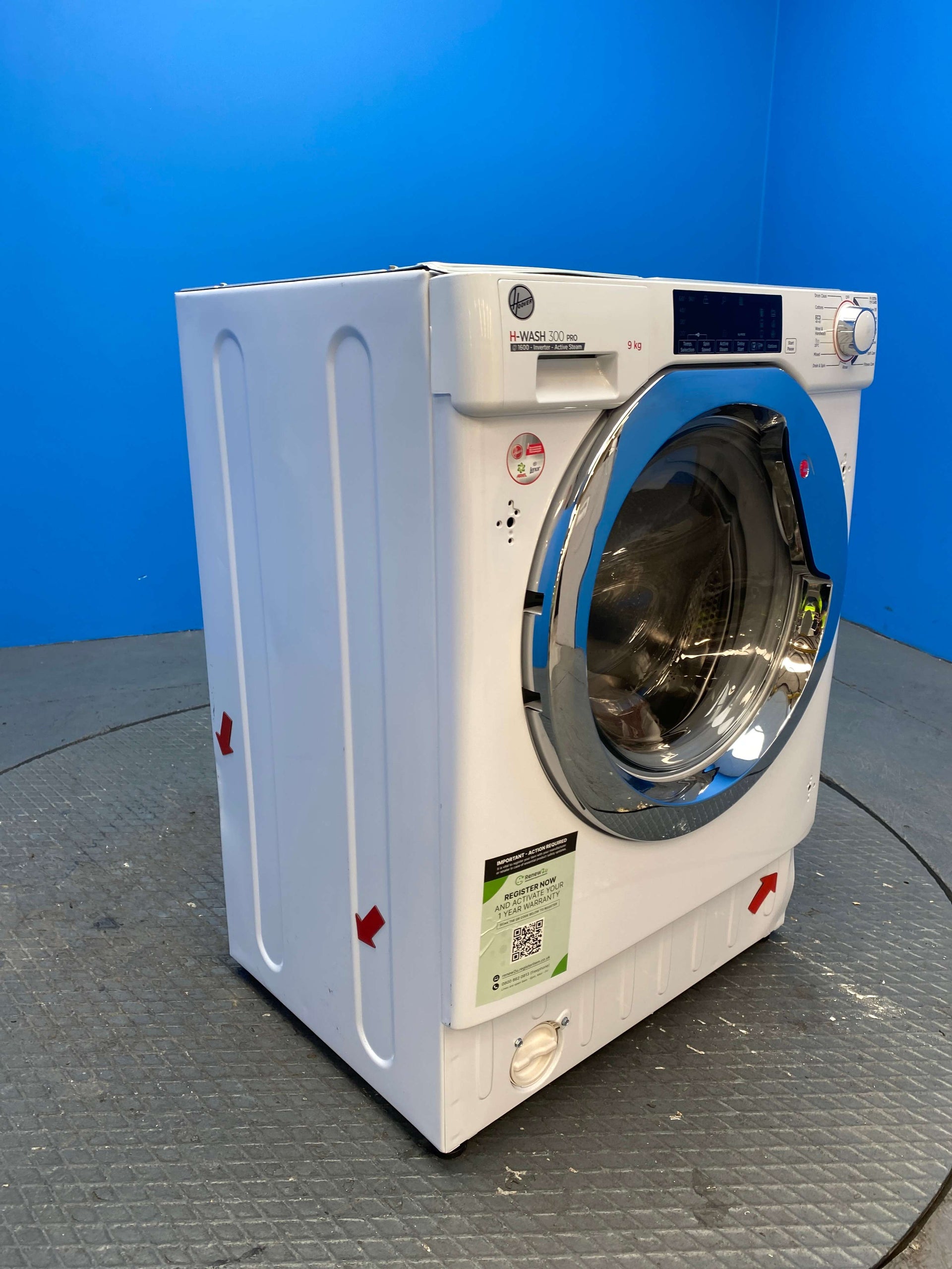 Hoover HBWOS69TMCE Built In 9kg 1600 Spin Washing Machine