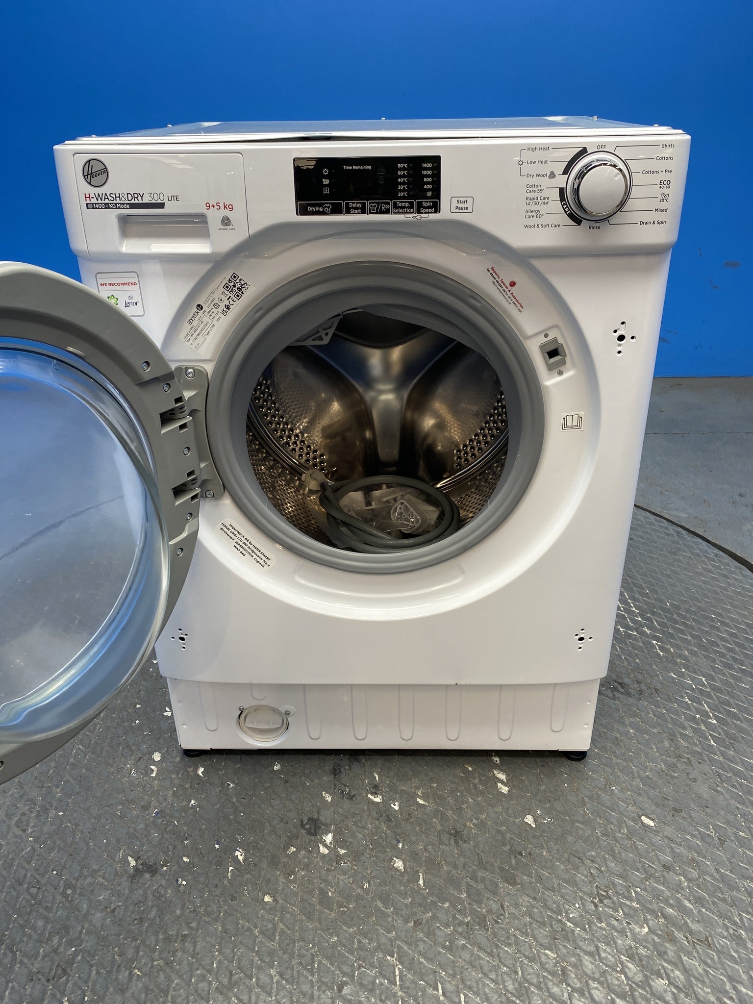 Hoover HBD495D1E Integrated 9/5kg 1400 Spin Washer Dryer