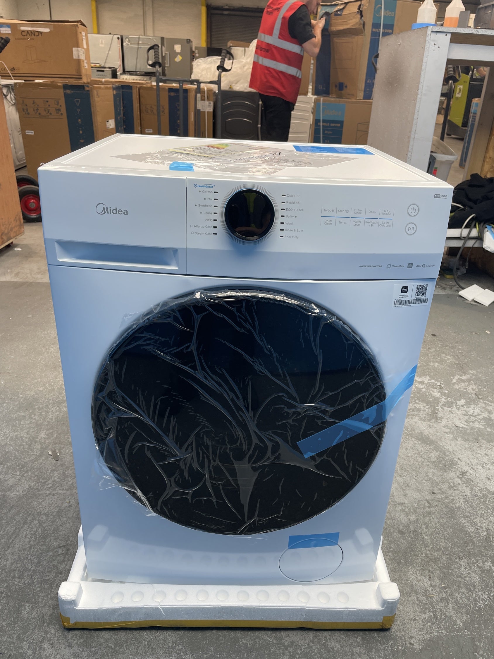 #GRC-158-863 - Midea MF20EW90WB 9kg 1300rpm Wi-Fi Washing Machine