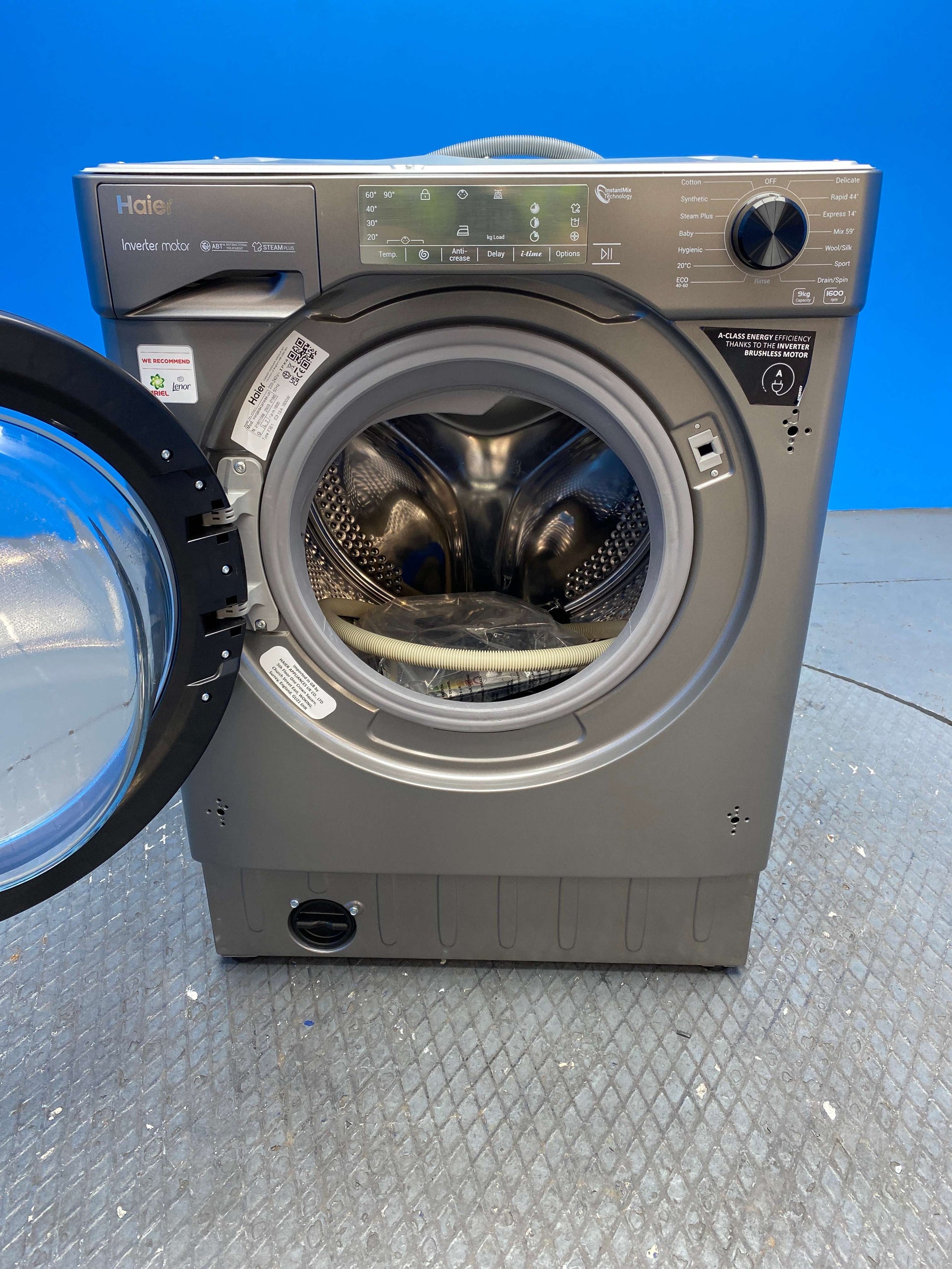Haier HWQ90B416FWBR Series 4 Integrated 9kg 1600 Spin Washing Machine