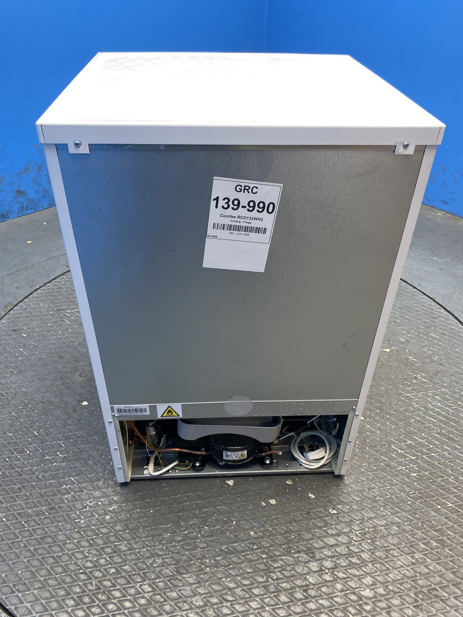 COMFEE' RCD133WH2(E) 131L Under-Counter Larder Fridge