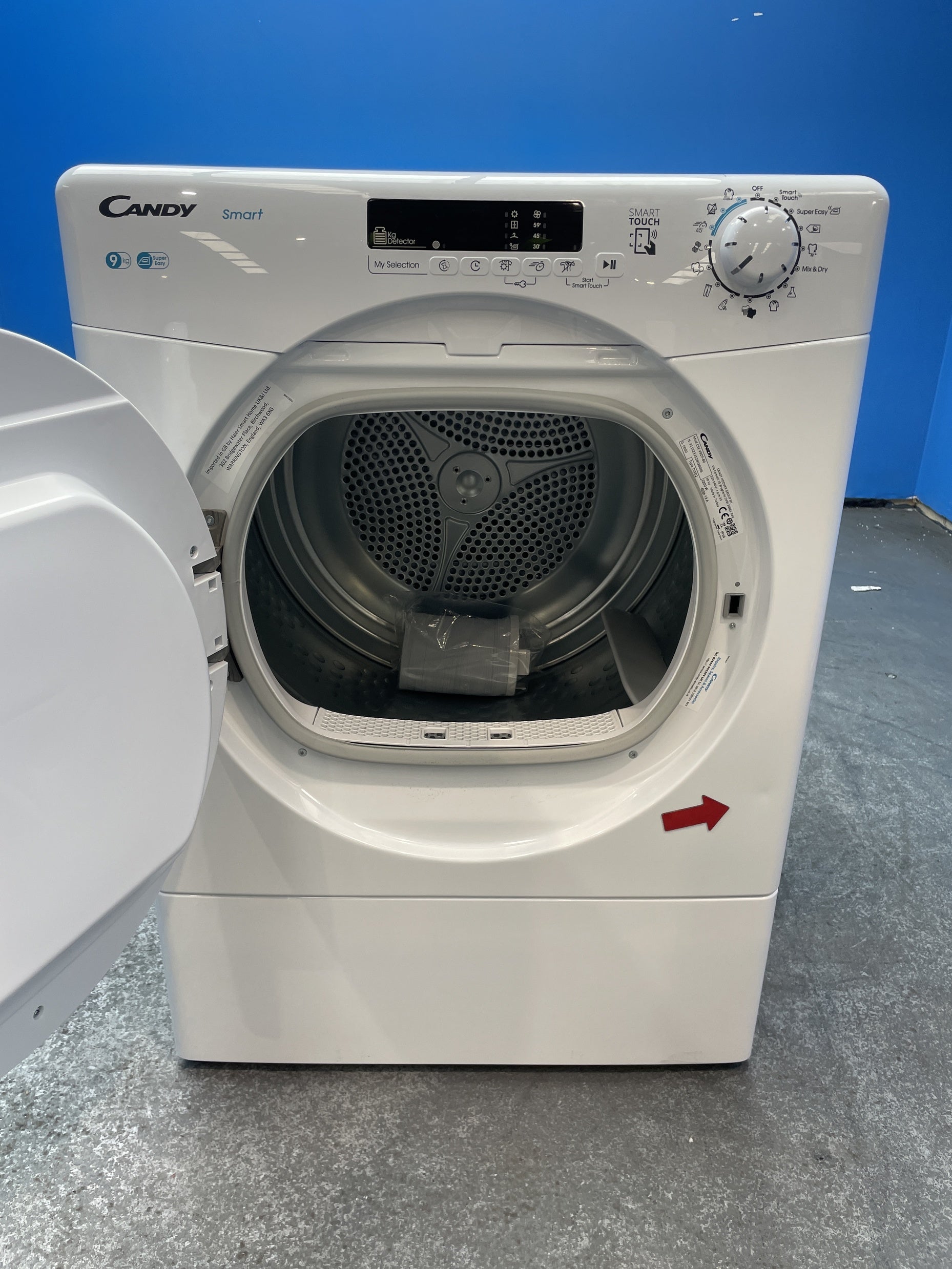 #GRC-155-554 - Candy CSEV9DF 9kg Vented Smart Tumble Dryer