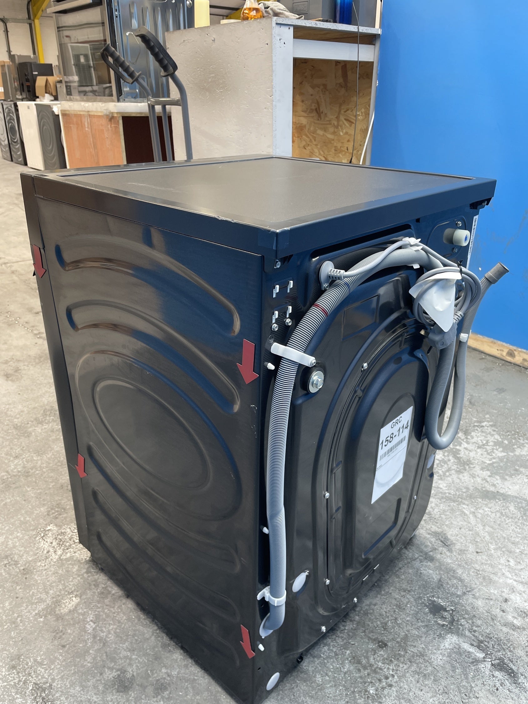 #GRC-158-114 - Hisense WF5I1245BBR 12kg 1400rpm KitchenFit Washing Machine in Black