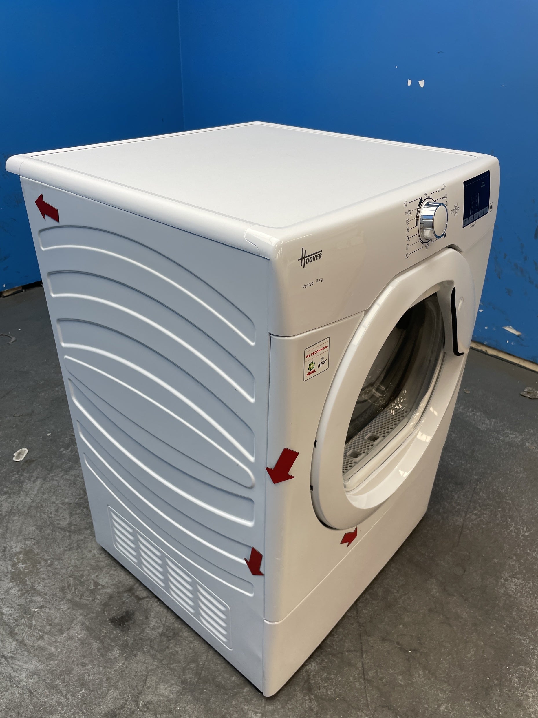 #GRC-160-347 - Hoover HLE V9DG-80 9kg Vented Tumble Dryer