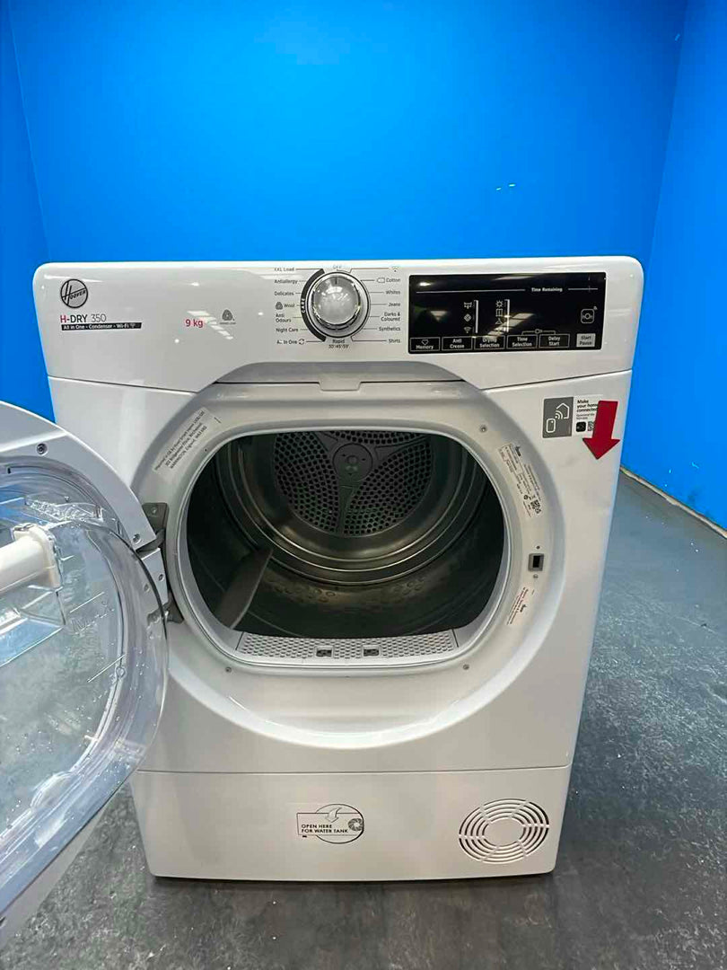 #GRC-160-564 - Hoover HRE C9TE-80 9kg Condenser Tumble Dryer with Wi-Fi