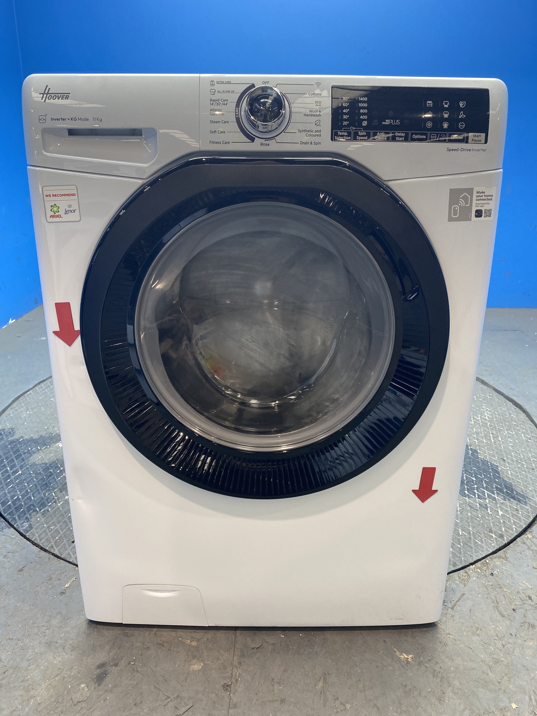 #GRC-156-887 - Hoover H3WPS4116TAMB5 11kg 1400 Spin Washing Machine