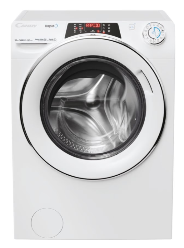 10kg Washing Machine 1600 Spin WiFi Quick Wash Steam White – Renew 2 U