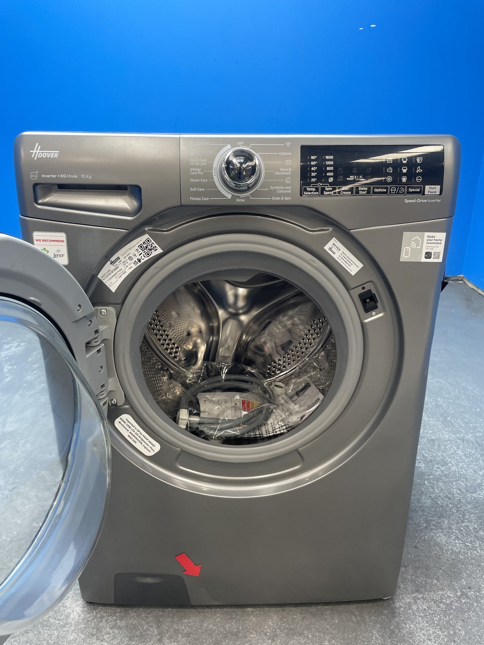 #GRC-160-212 - Hoover H3WPS6106TAMBR80 10kg 1600rpm Washing Machine