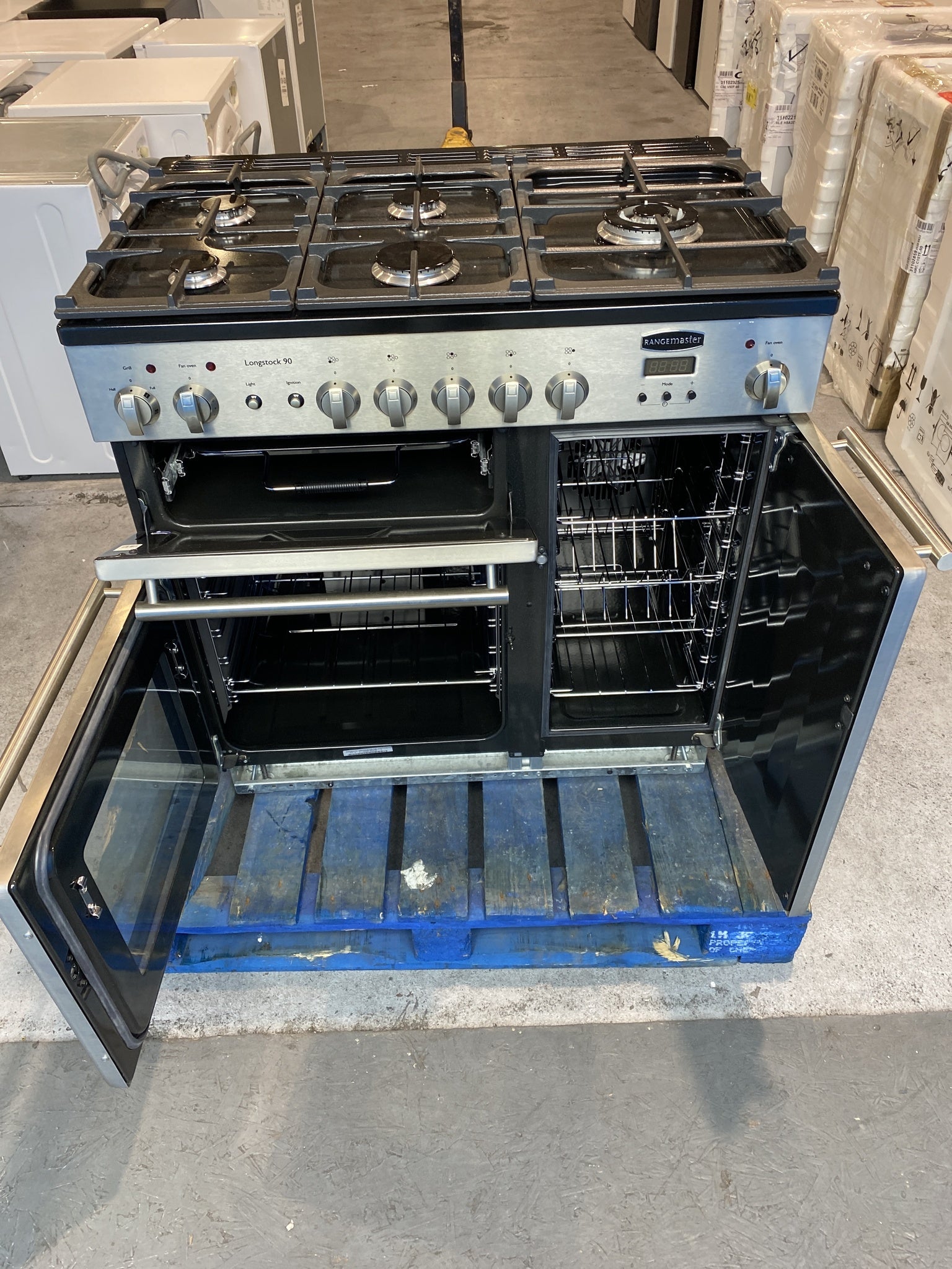 Rangemaster Longstock Deluxe 90cm Dual Fuel Range Cooker