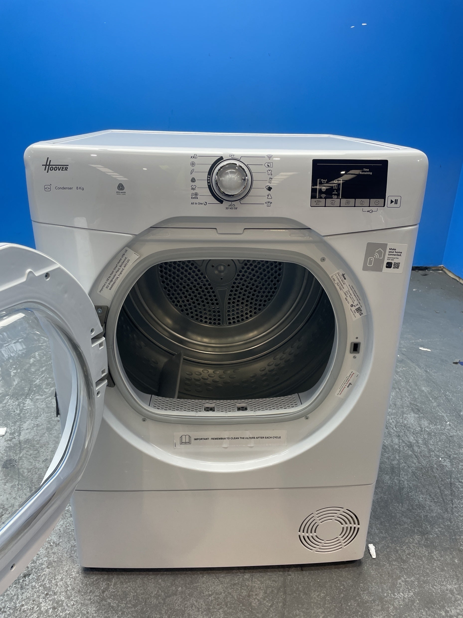 #GRC-159-043 - Hoover H-DRY 300 HLEC8DG 8kg Condenser Tumble Dryer