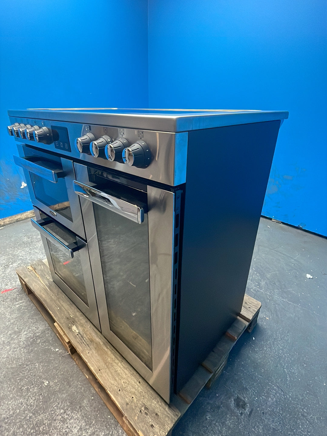 #GRC-164-318 - Belling Cookcentre 90E 90cm Electric Range Cooker – 174L Capacity, 5 Zone Ceramic Hob, AirFry Function, Stainless Steel