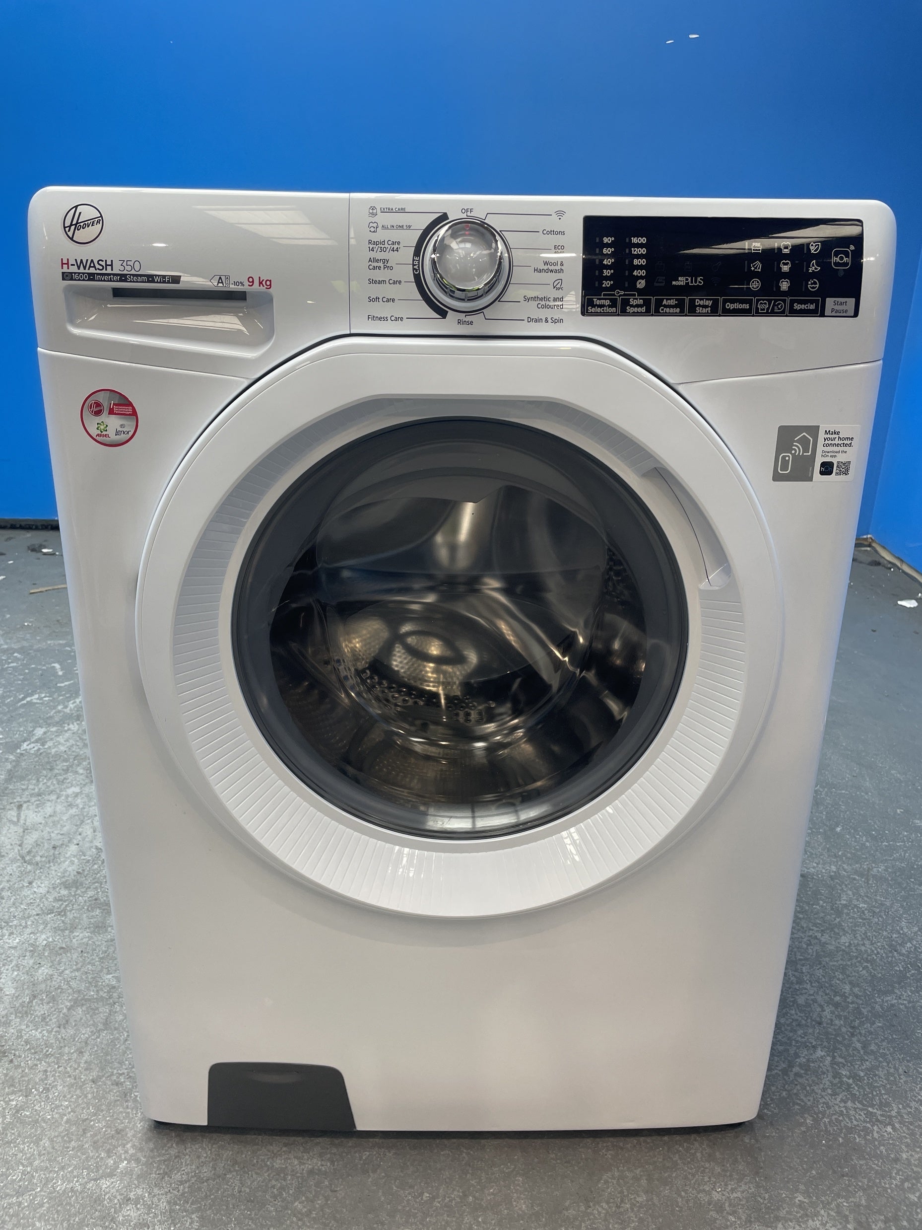 #GRC-159-525 - Hoover H-WASH 350 H3WPS696TAM6-80 9kg 1600rpm Washing Machine