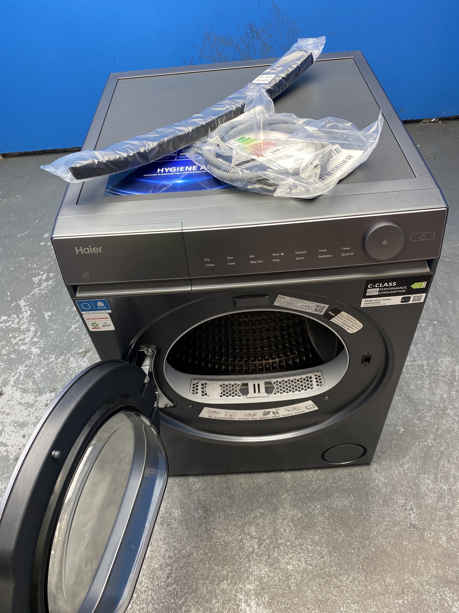 #GRC-144-956 - Haier X Series 7 HD90-C367GU1 9kg Heat Pump Tumble Dryer
