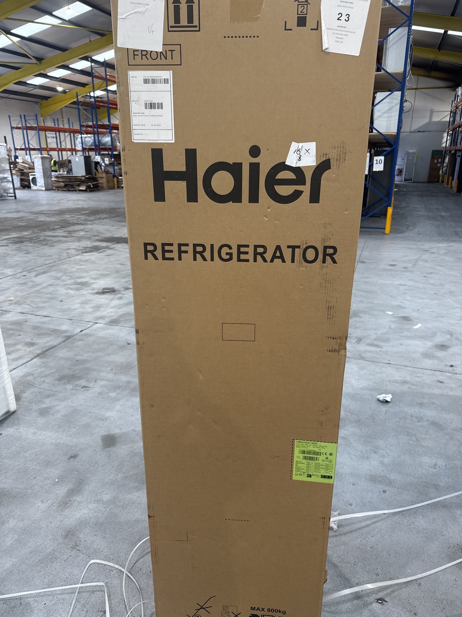 Haier Series 6 HBQW5519EK 194cm Integrated Total No Frost Fridge Freezer