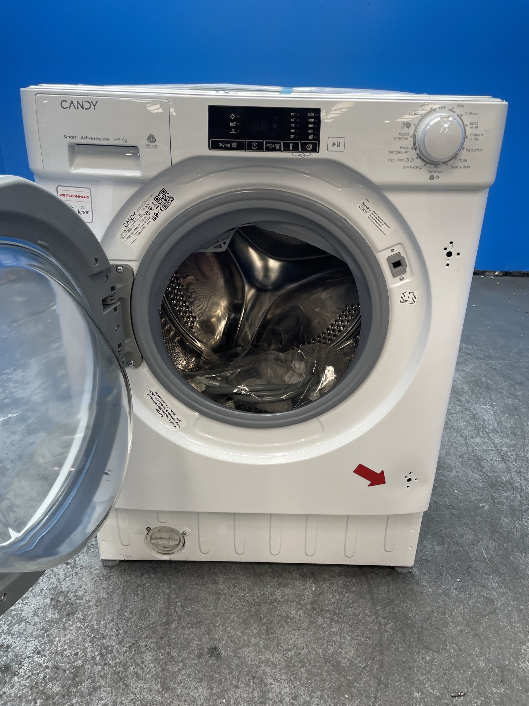#GRC-159-190 - Candy CBD 485D13/1-80 Integrated 8/5kg 1400rpm Washer Dryer
