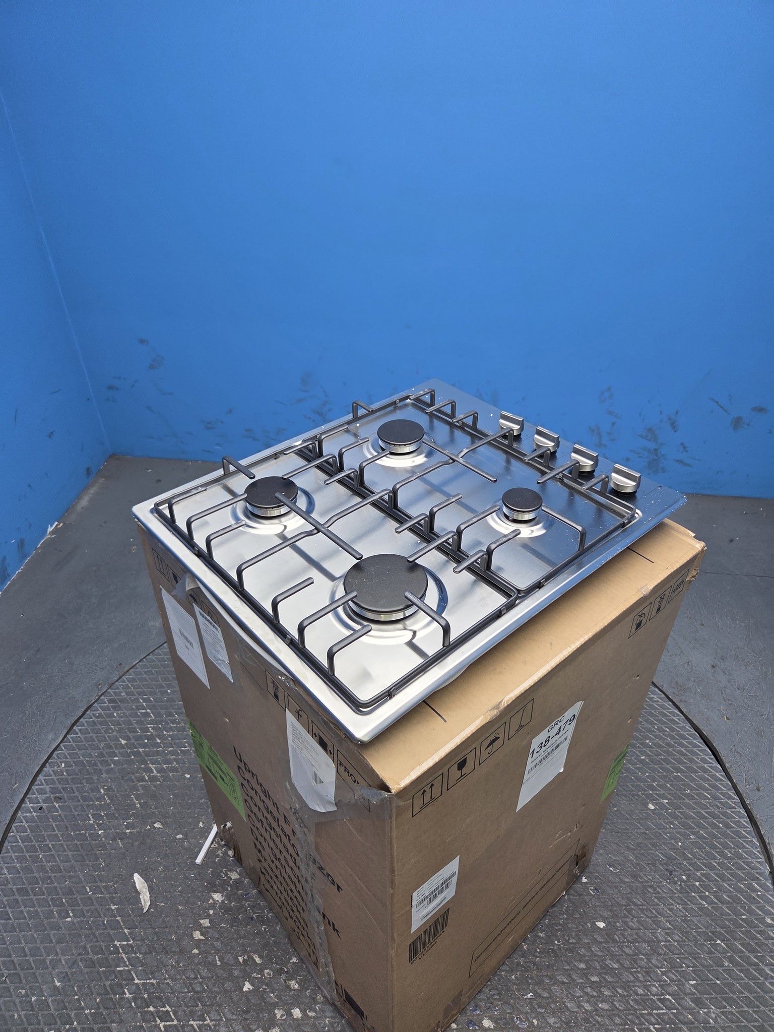 Hoover HHW6LK3X 60cm 4-Burner Stainless Steel Gas Hob