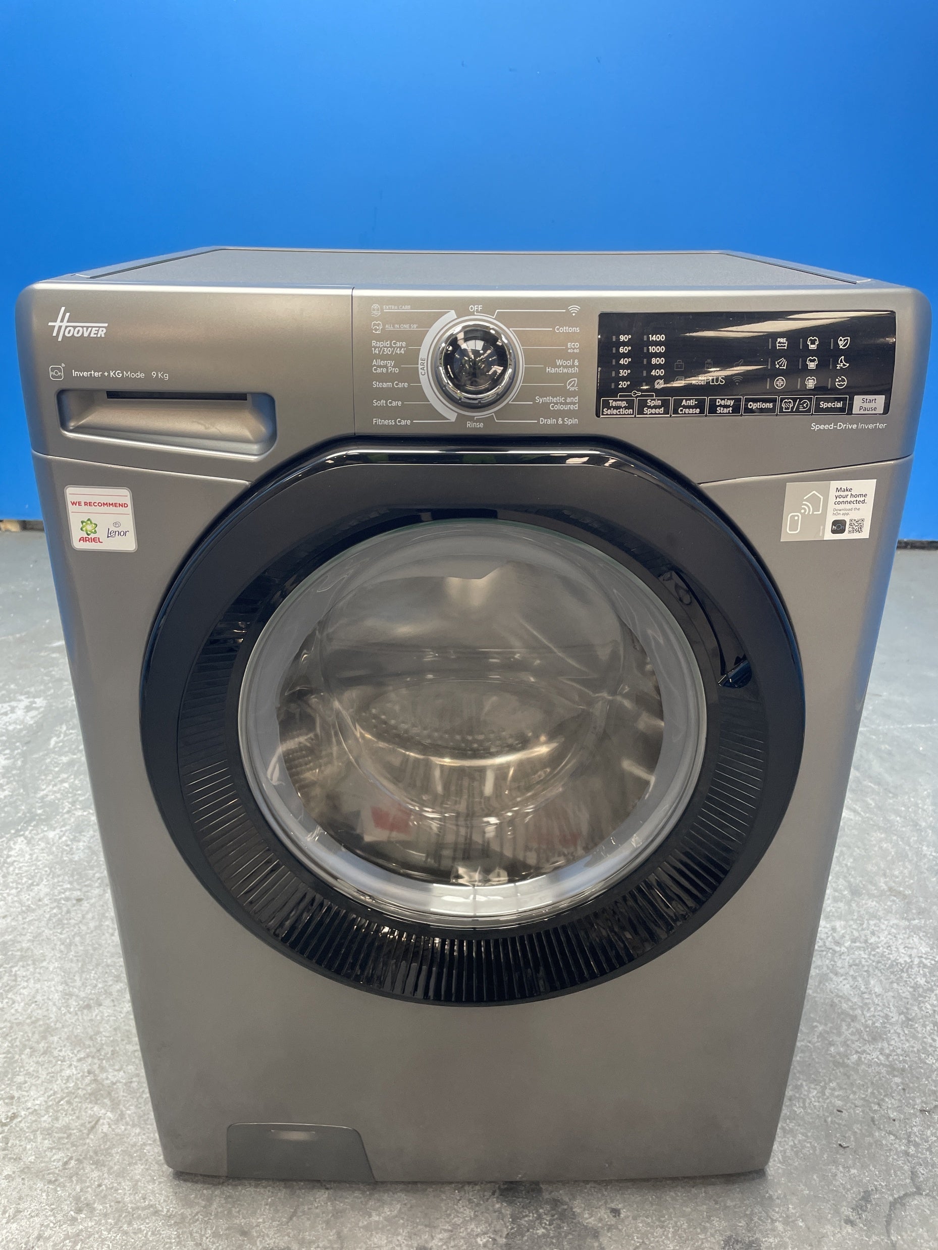 #GRC-163-125 - Hoover H3WPS496TAMBR680 9kg 1400 Spin Washing Machine